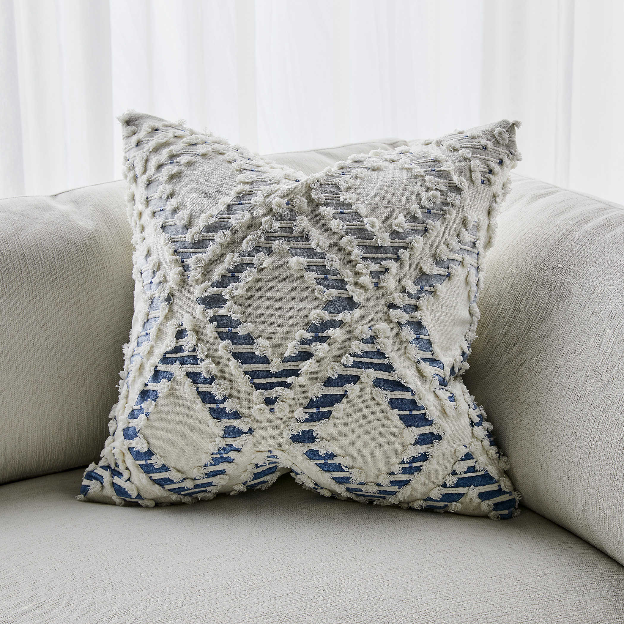 Fringe Element Cushion - Ombre Blue by Uttermost
