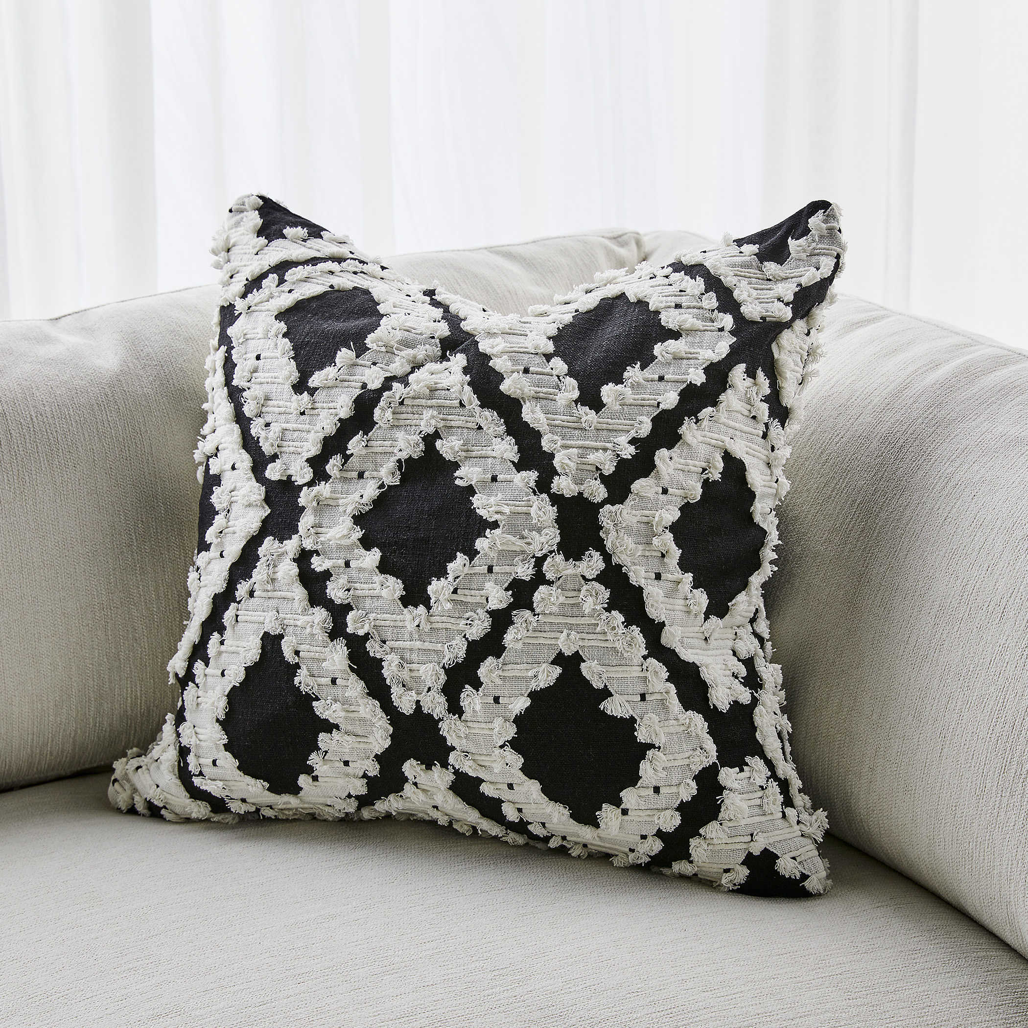 Fringe Element Cushion - Day and Night by Uttermost