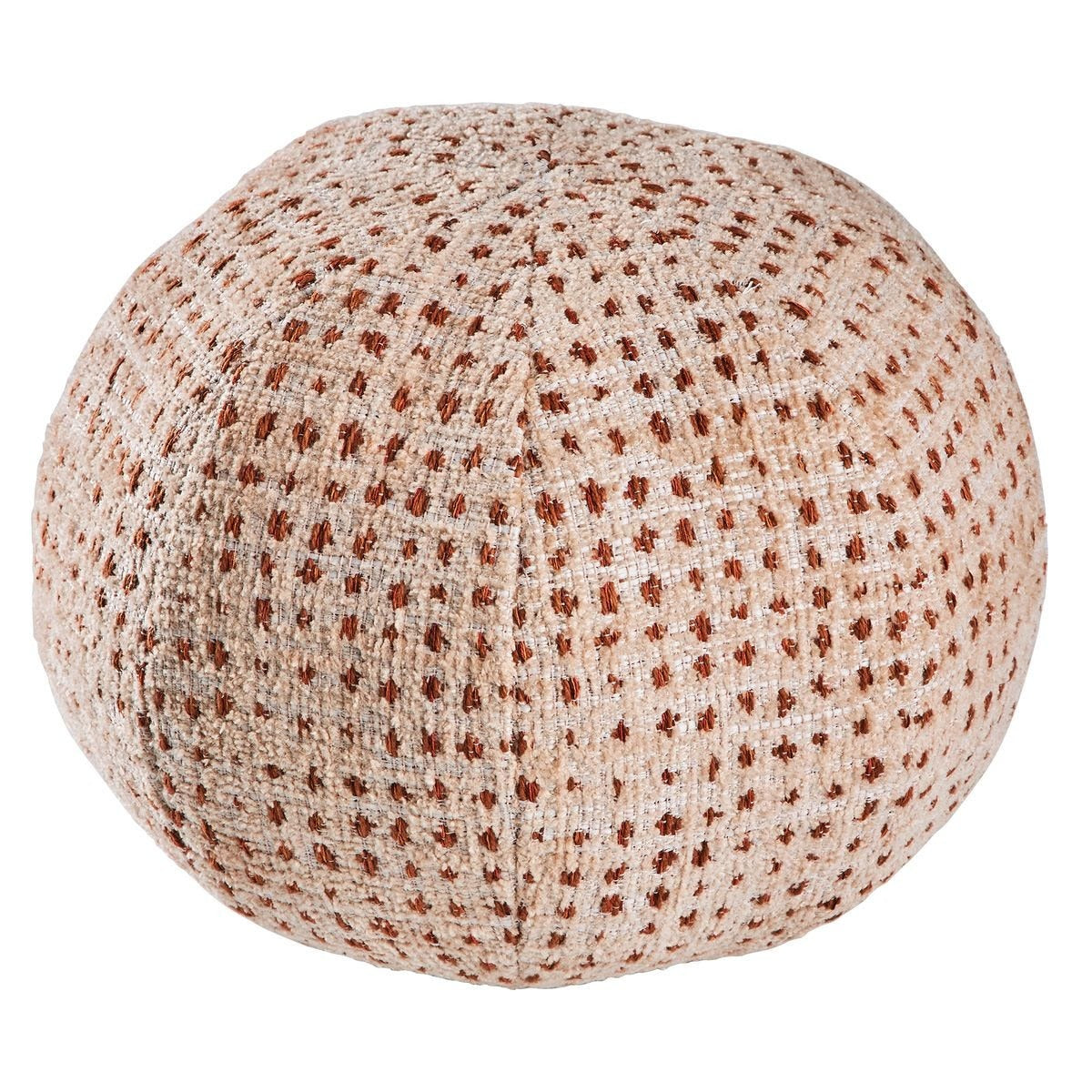 Ball Bearing Cushion in Dotted Peach by Uttermost