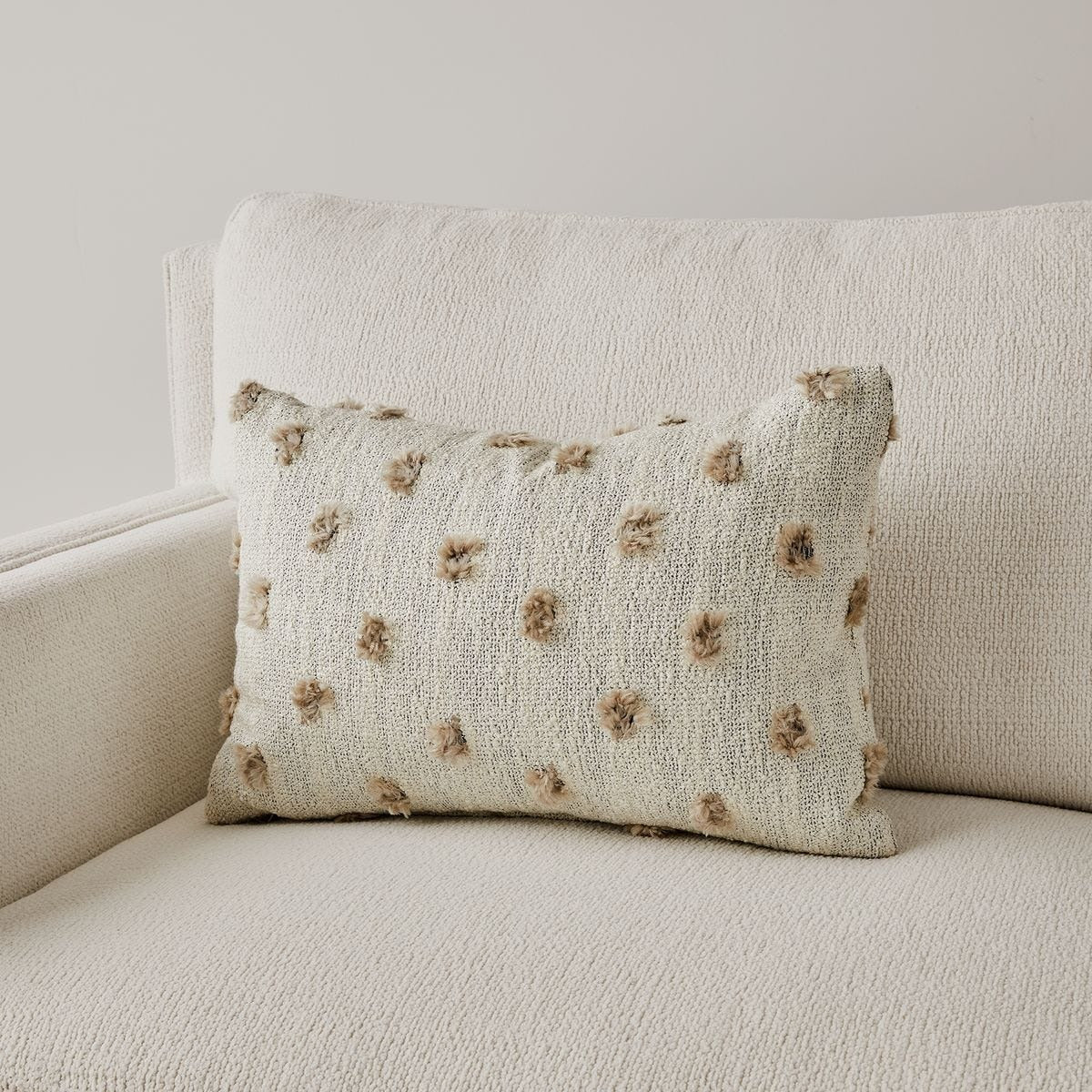Fluff Mineral Lumbar Cushion by Uttermost