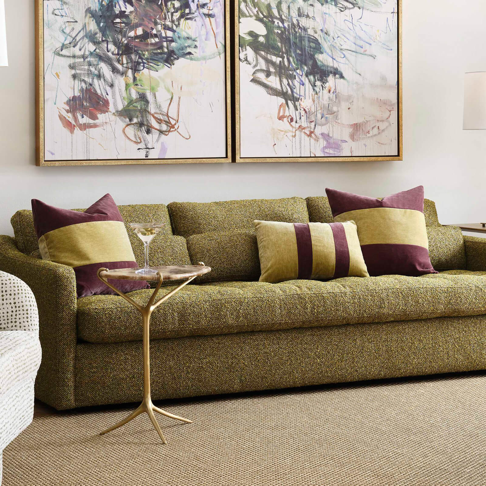 Straight Down The Middle Pillow by Uttermost