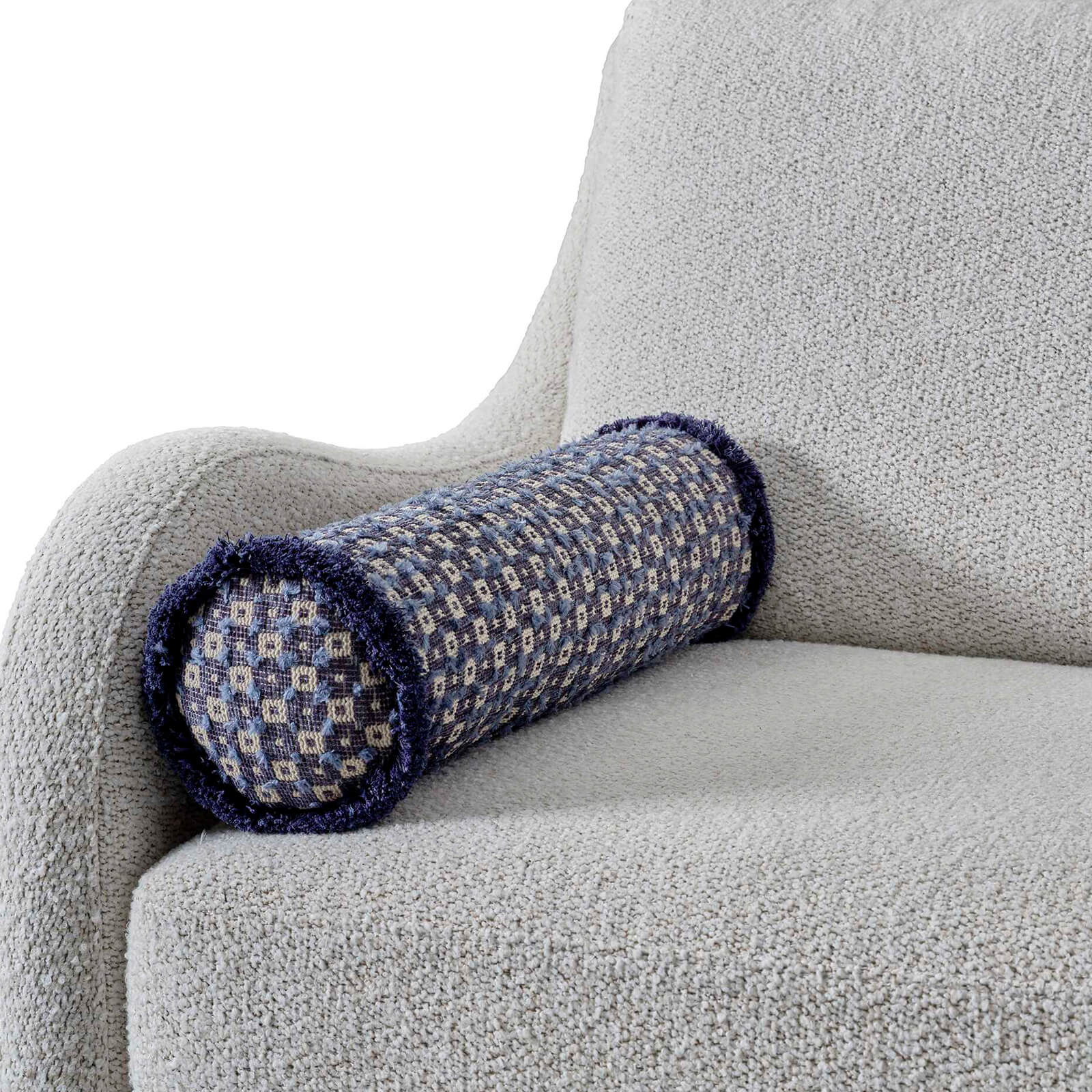 Lala Blue Bolster Pillow by Uttermost
