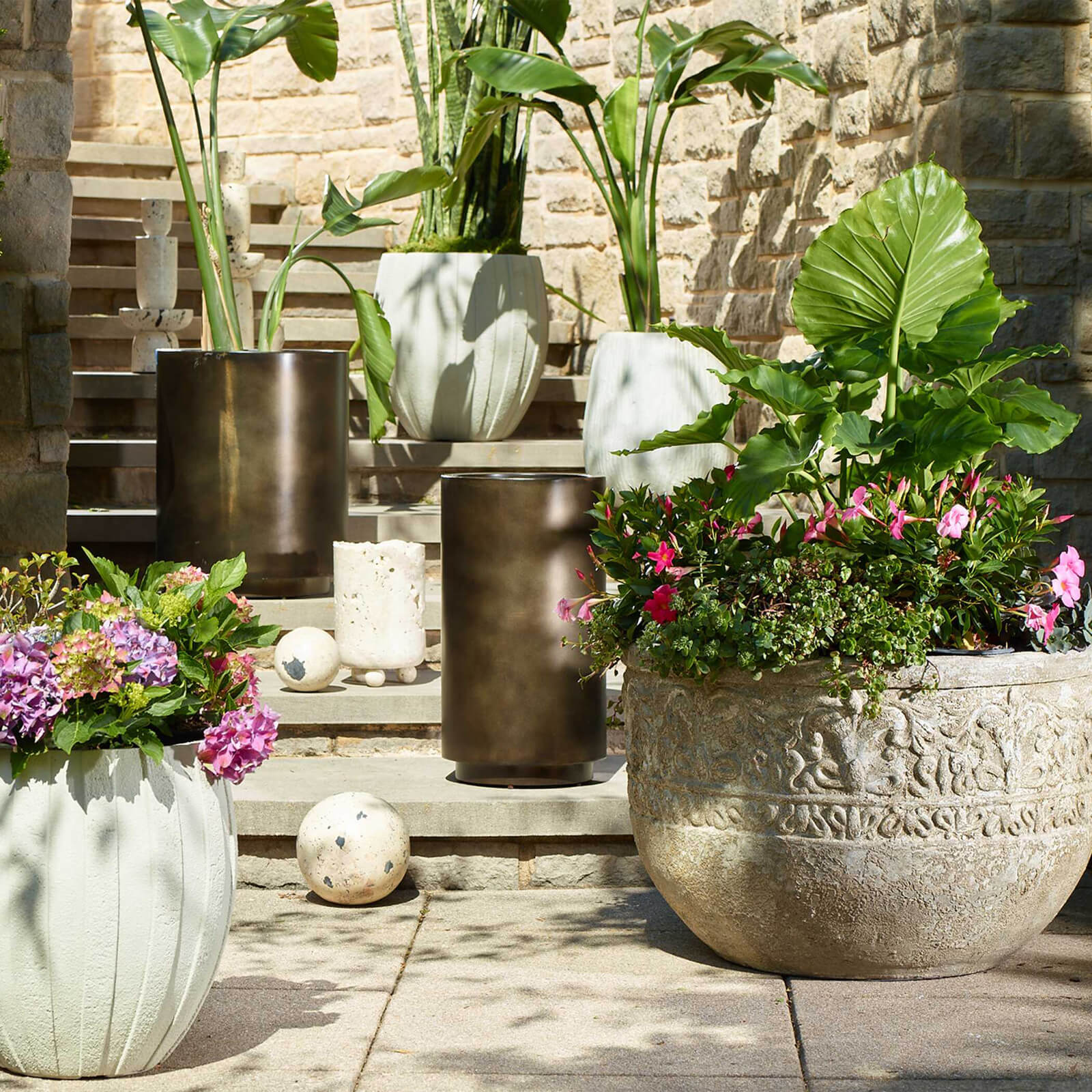 Regalia Indoor-Outdoor Stone Planter by Uttermost