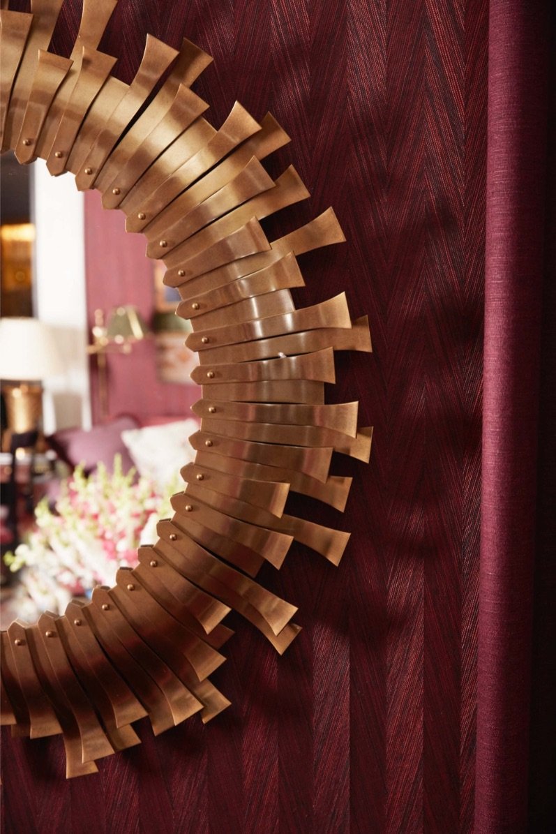 Round Wall Mirror Ness by Theodore Alexander
