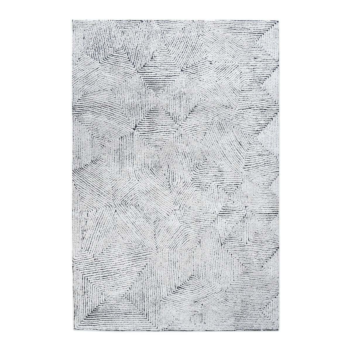 Maze Blue 8 X 10 Rug by Uttermost