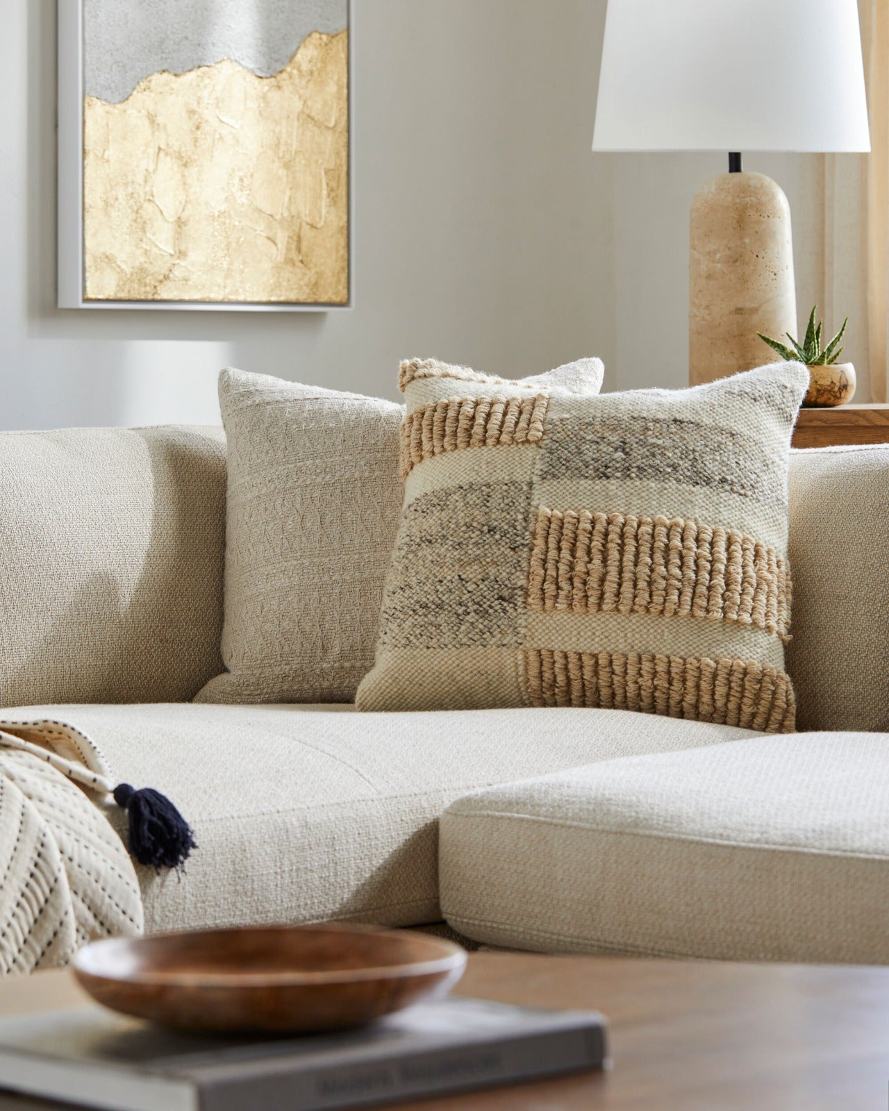 Sand Dunes Woven Cushion by Keiichi