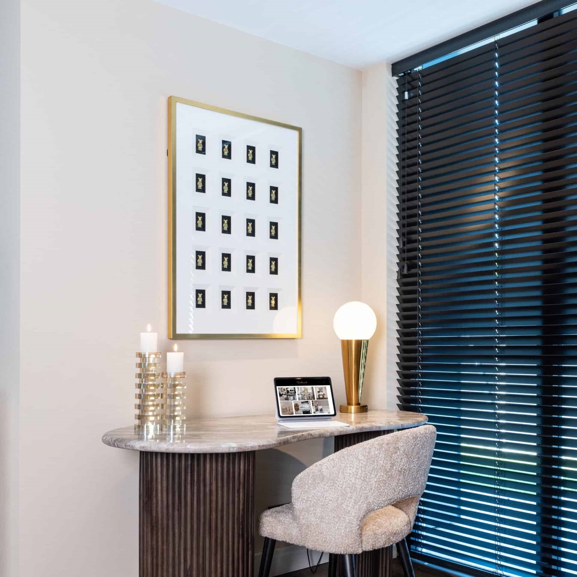 Block 3D Bear Black & Gold Wall Art by Richmond Interiors