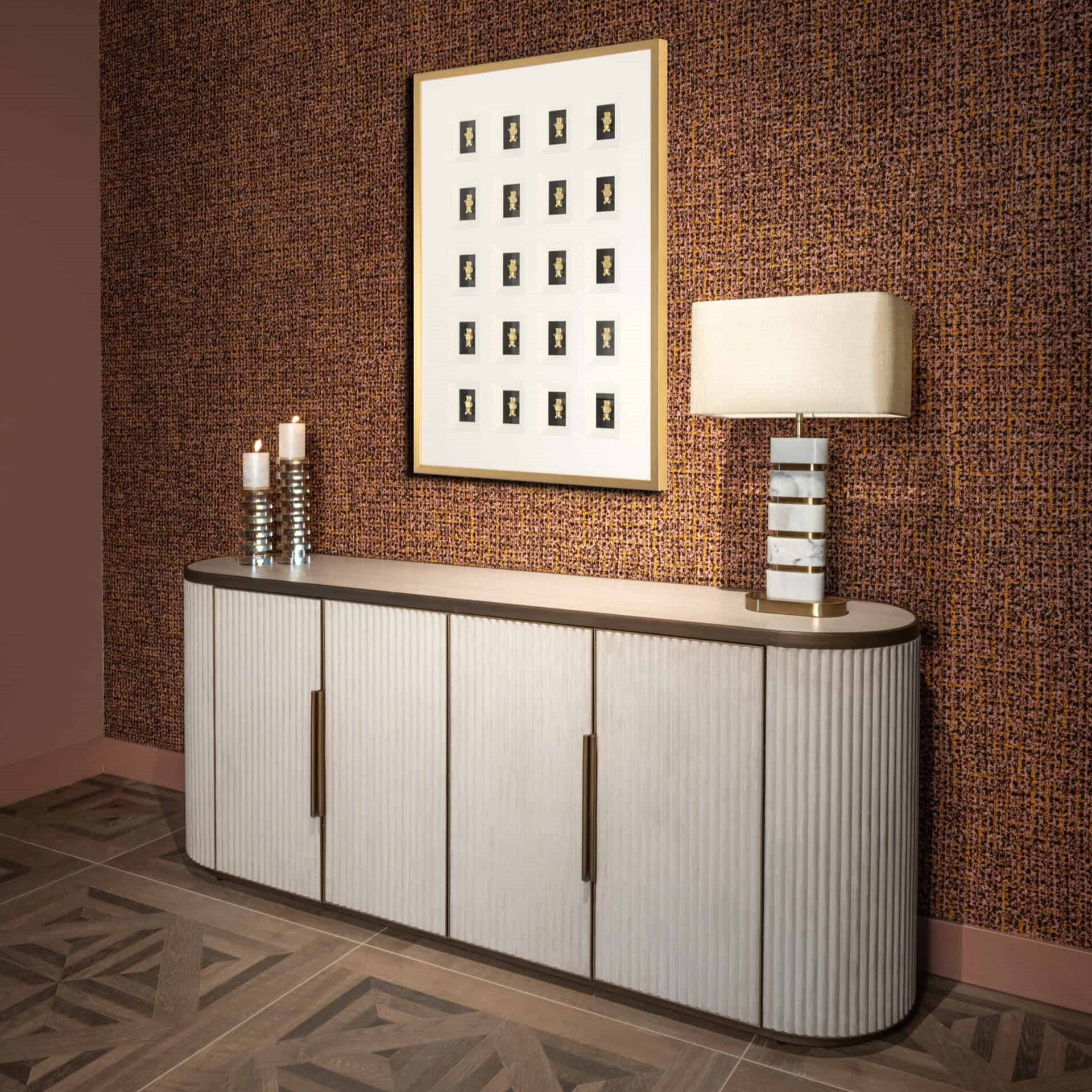 Block 3D Bear Black & Gold Wall Art by Richmond Interiors