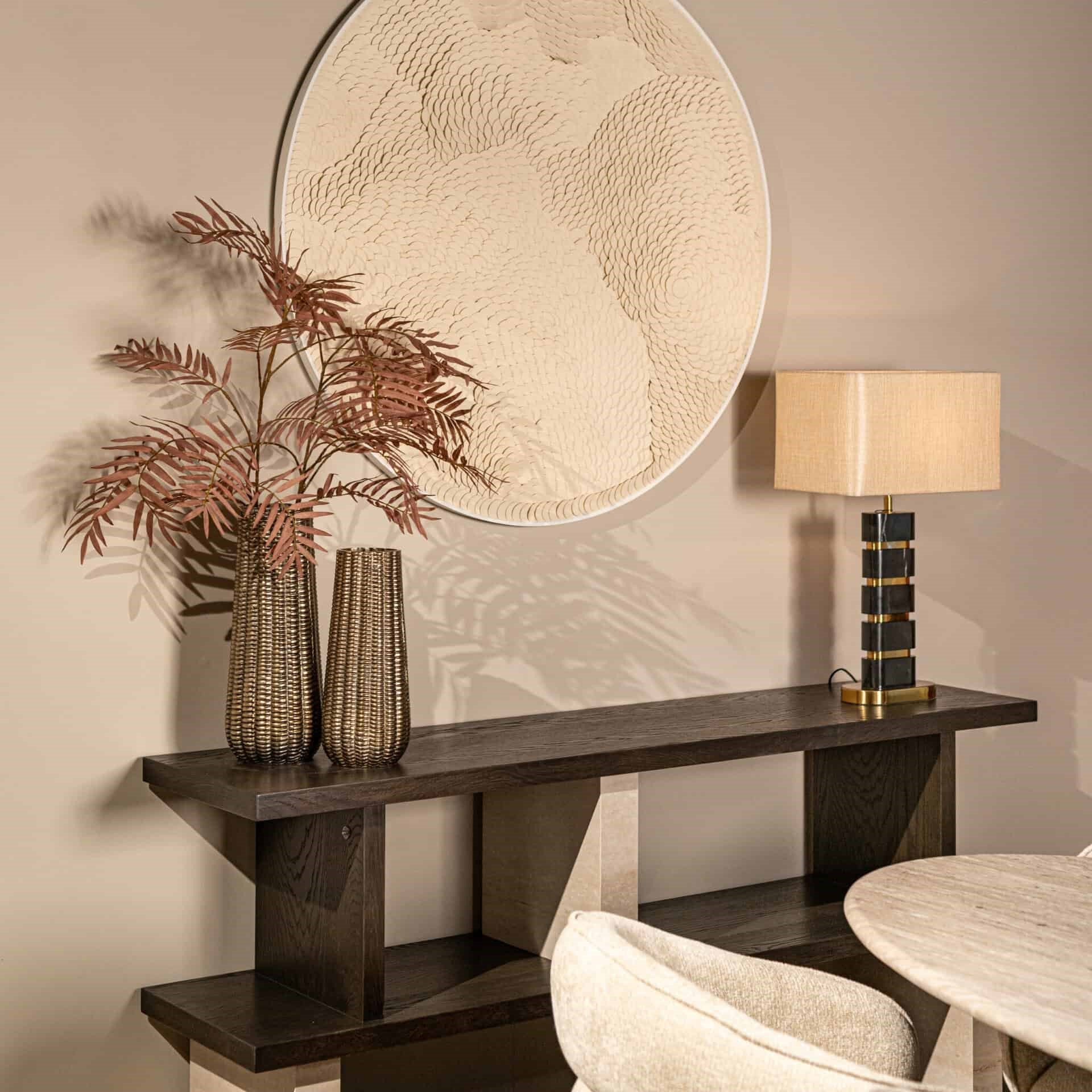 Waldorf Oak Veneer Console Table by Richmond Interiors