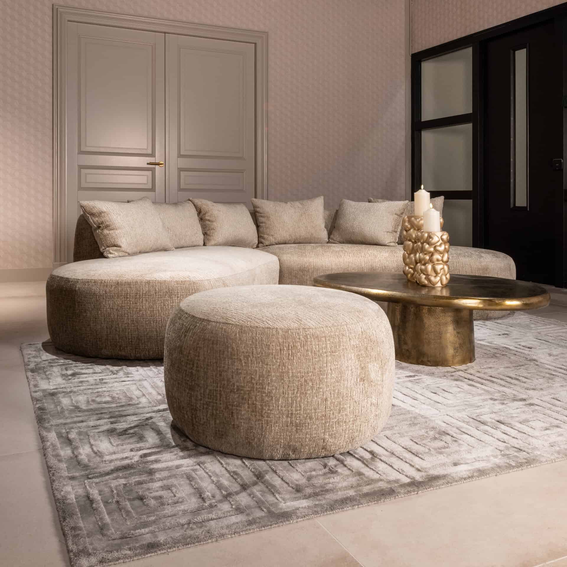 Pulitzer Brushed Gold Coffee Table by Richmond Interiors