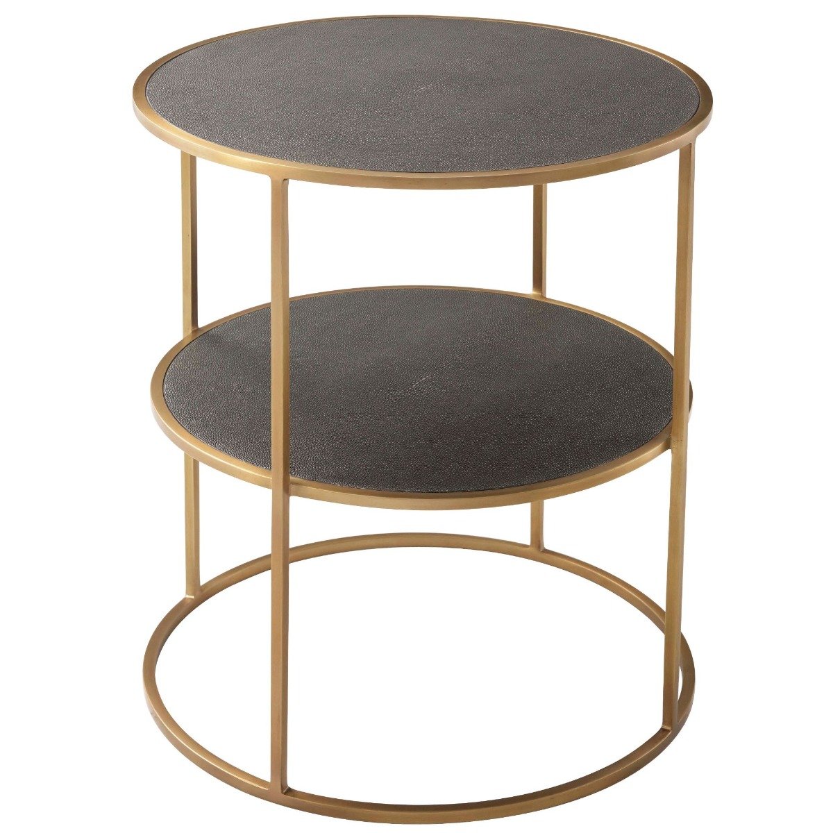 Side Table Tripp in Brushed Brass by Theodore Alexander