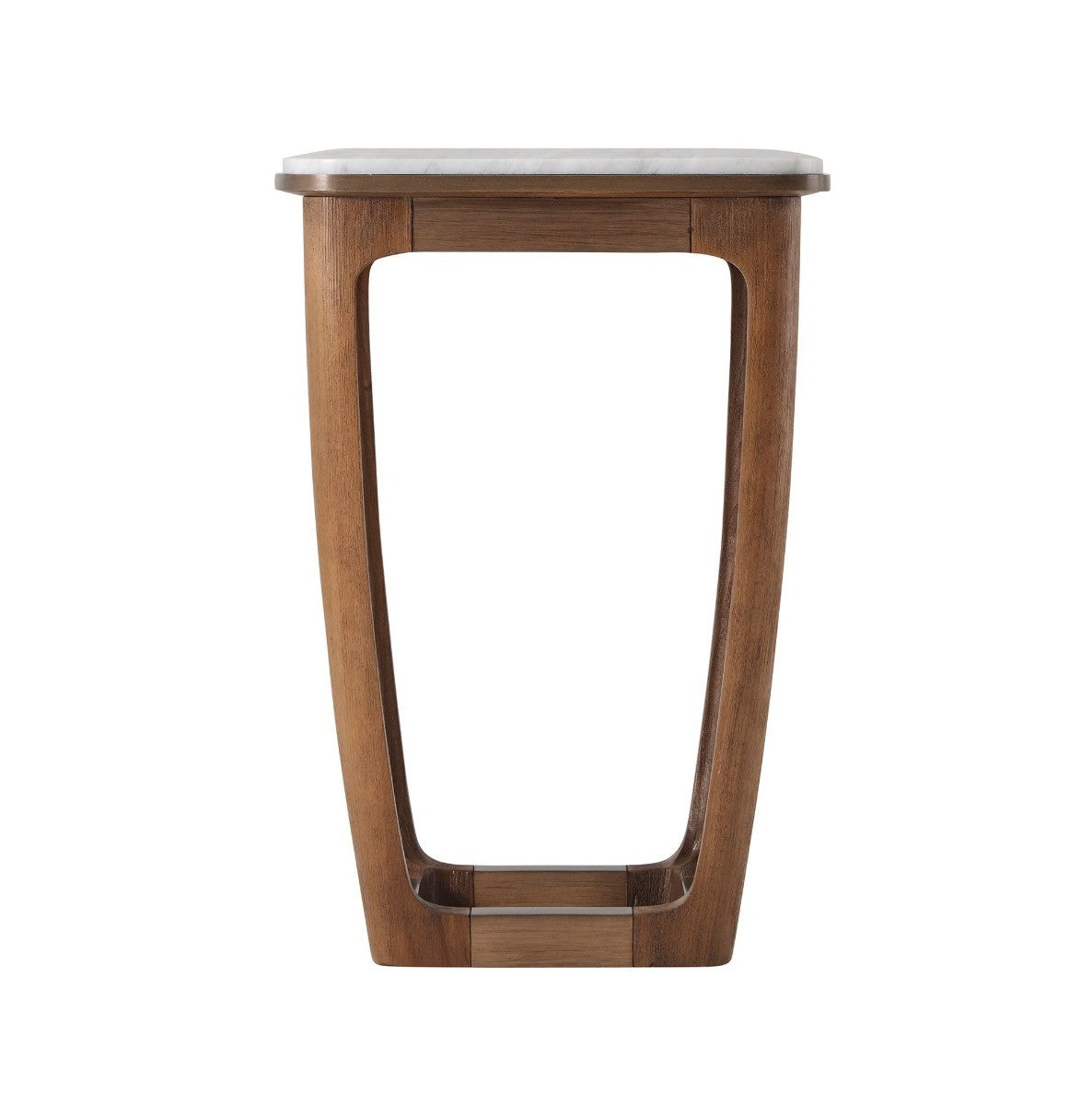 Converge Marble Accent Table in Caribbean Cask by Theodore Alexander