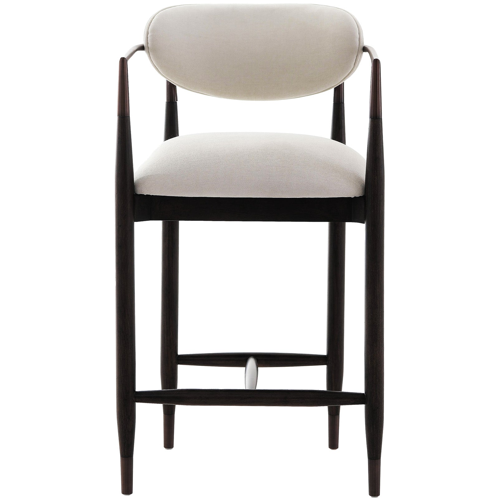 Soho Counter Stool in Walnut and Bronze by Keiichi