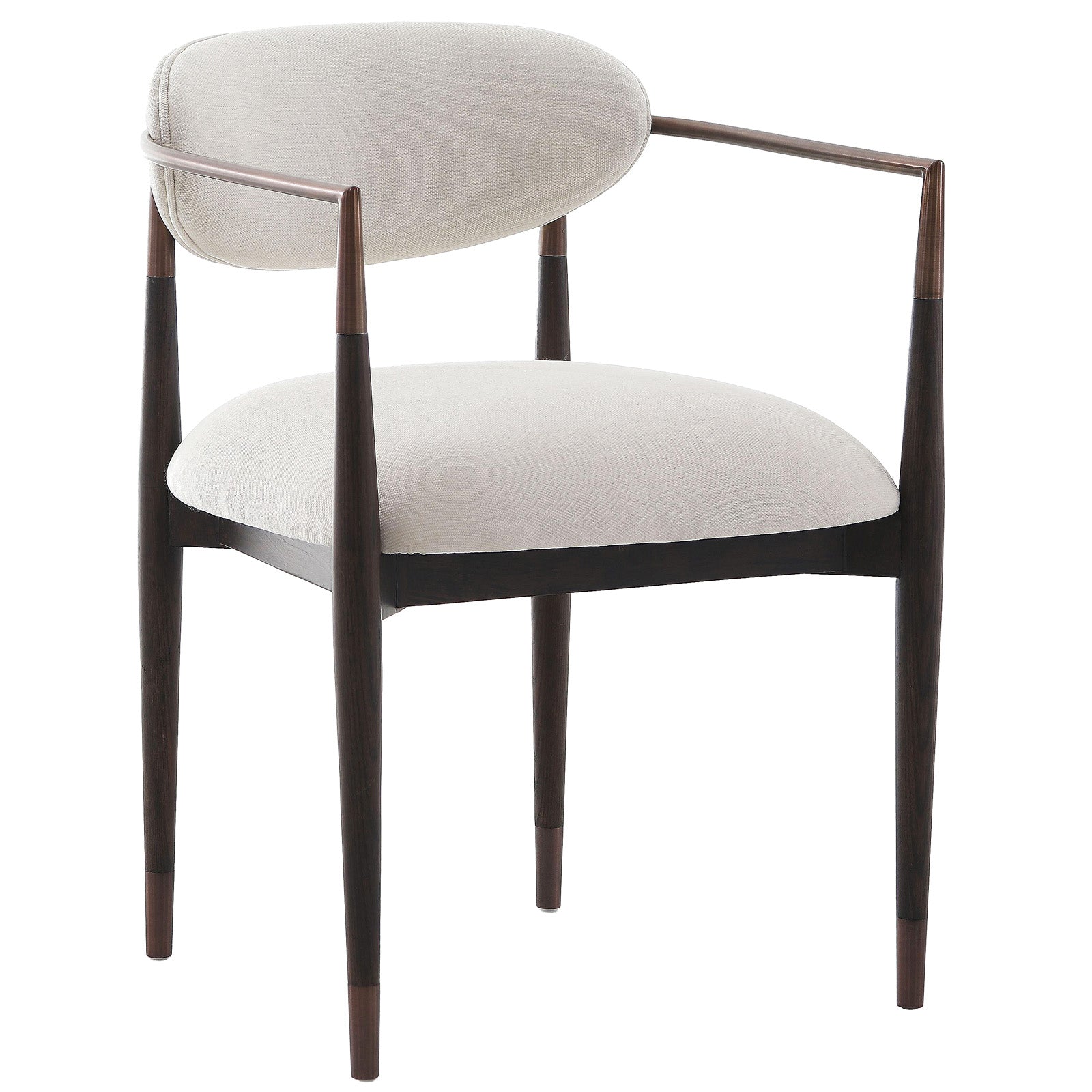 Soho Dining Chair in Walnut and Bronze by Keiichi