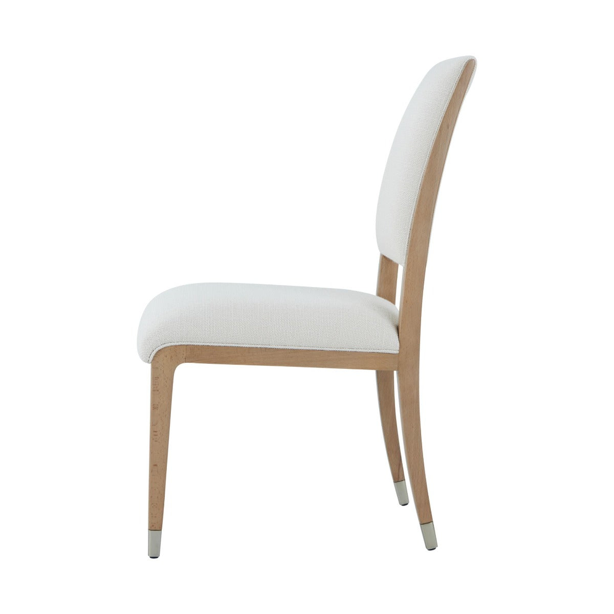 Origins Wooden Upholstered Dining Side Chair in Sesame Finish by Theodore Alexander