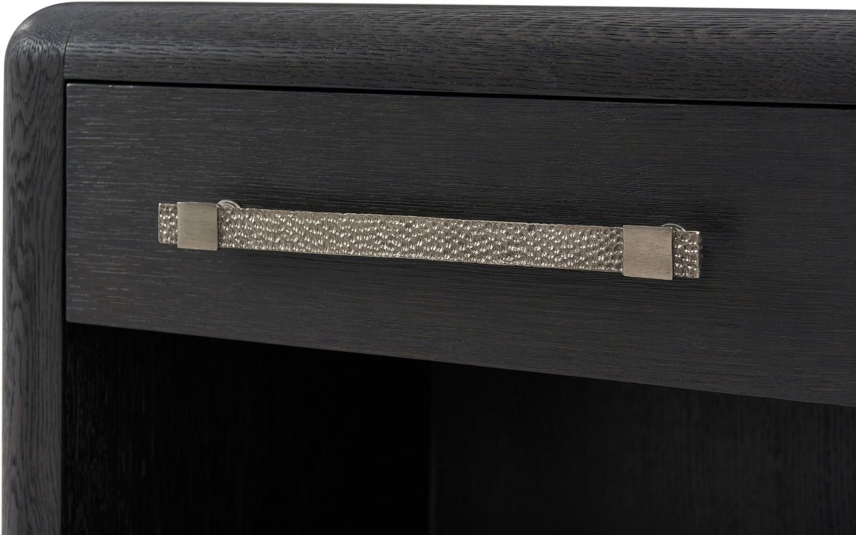 Luna Bedside Table Dark by Theodore Alexander