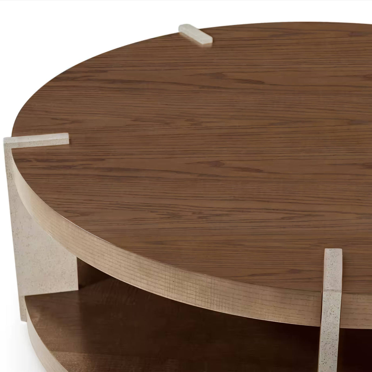 Catalina Round Coffee Table in Earth by Theodore Alexander