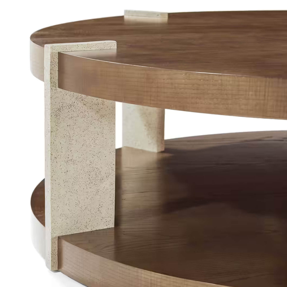 Catalina Round Coffee Table in Earth by Theodore Alexander