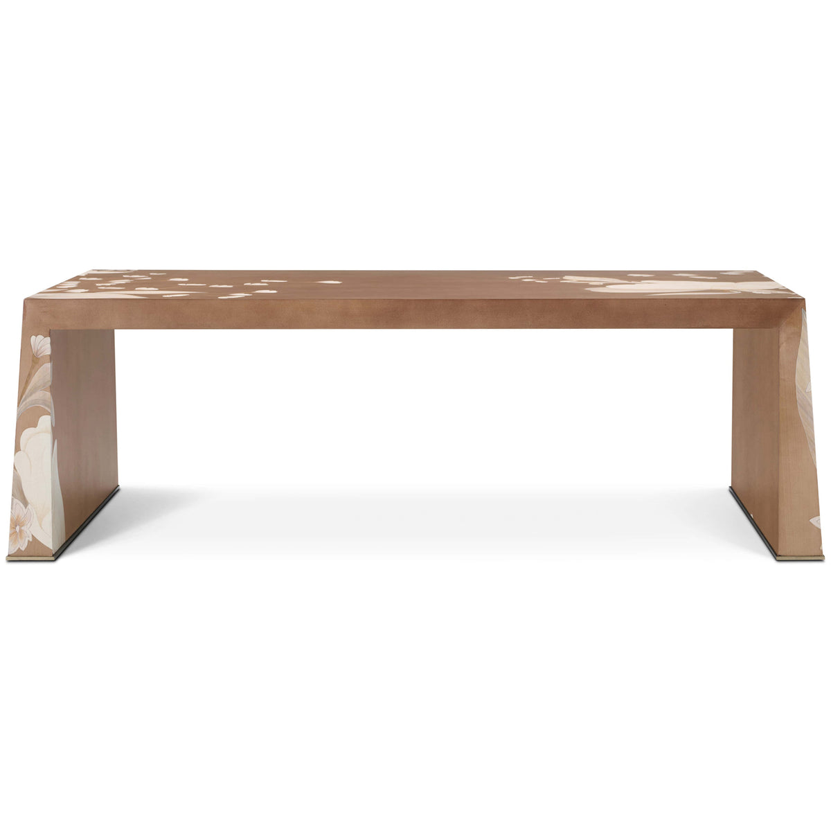 Bouquet Coffee Table in Toasted Cashew by Theodore Alexander