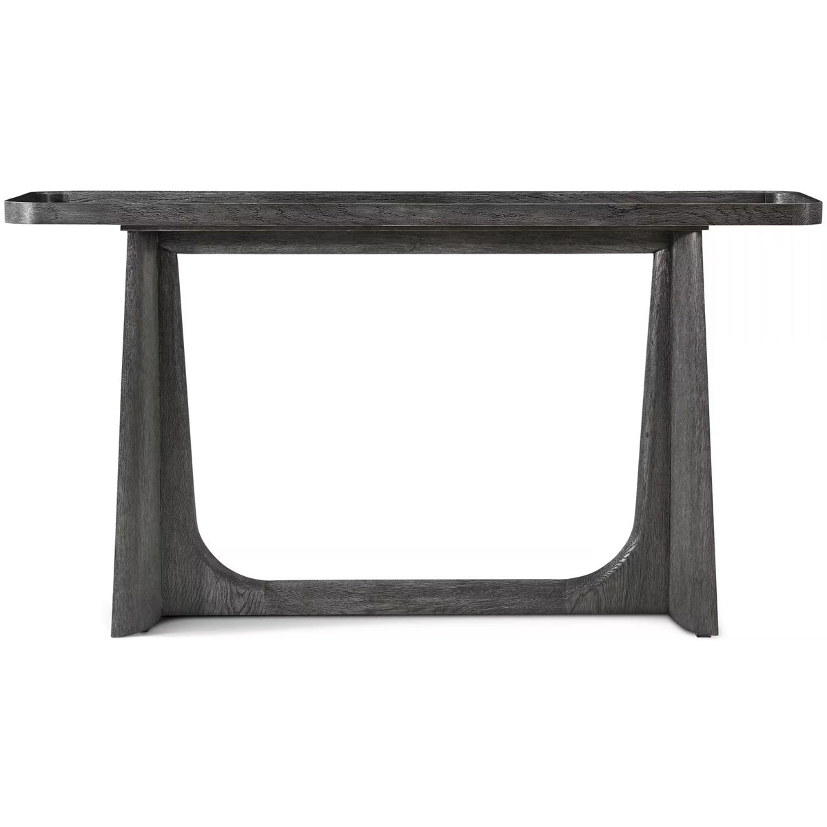 Repose Console Table in Charcoal Oak by Theodore Alexander