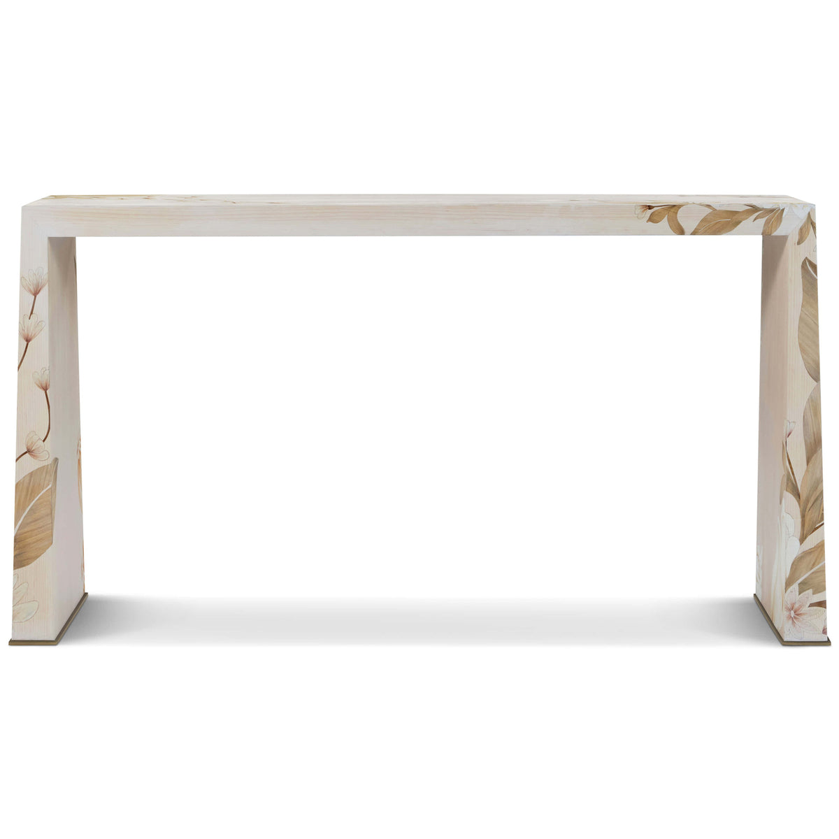 Bouquet Console Table in Buttercream by Theodore Alexander