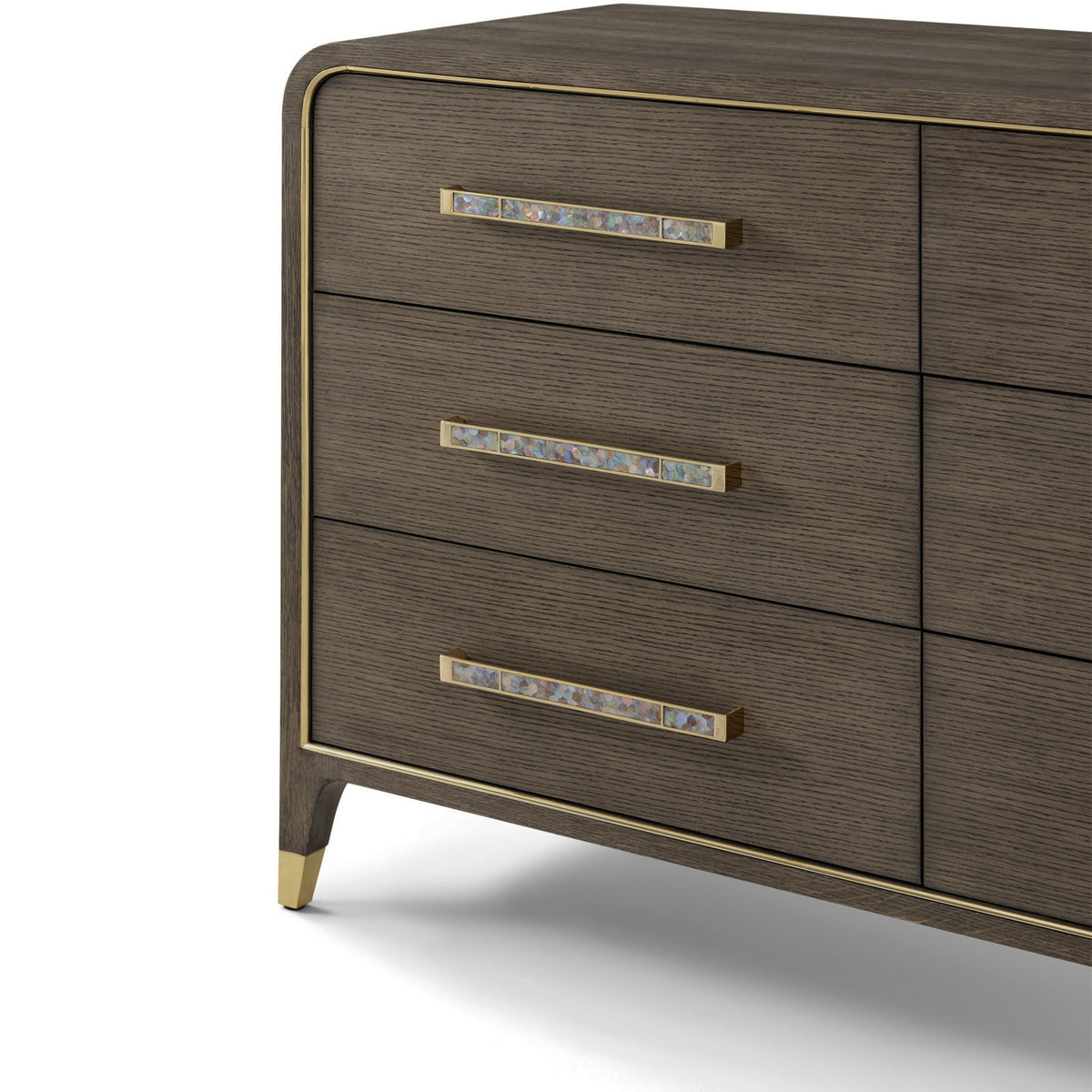 Judith Leiber 9-Drawer Dresser in Dark by Theodore Alexander