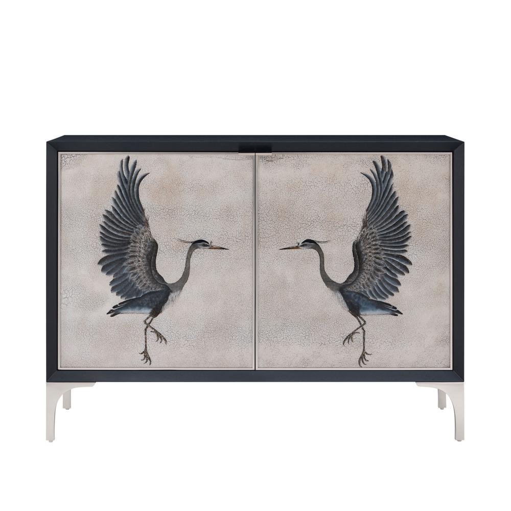 Origins Heron Wooden Chest by Theodore Alexander