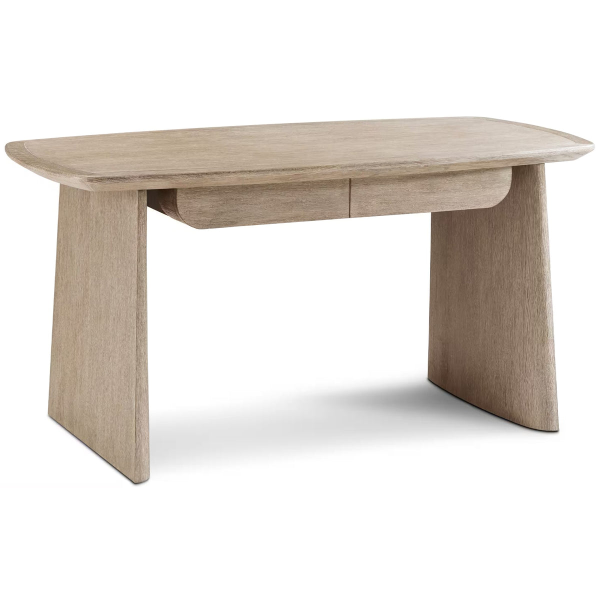 Repose Wooden Desk in Grey Oak by Theodore Alexander