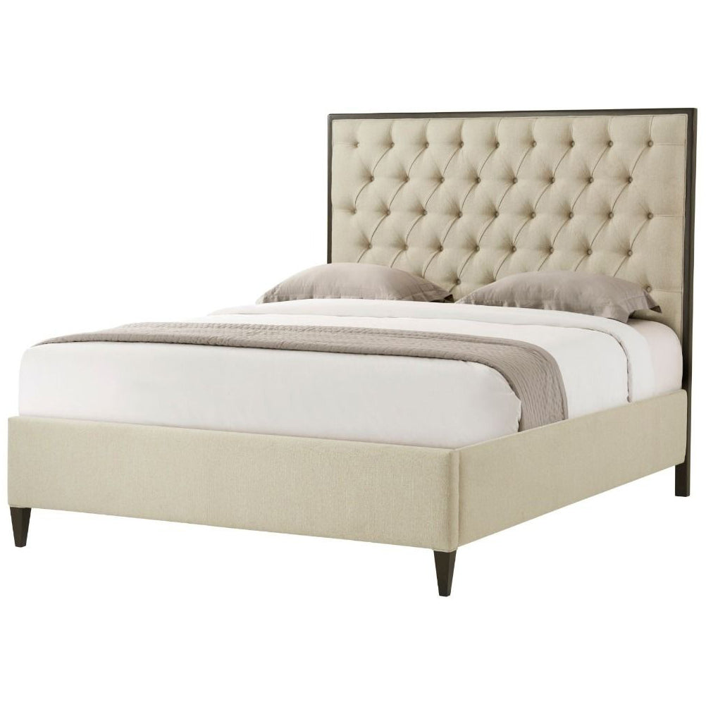Super King Bed Frame Talbot in Kendal Linen by Theodore Alexander
