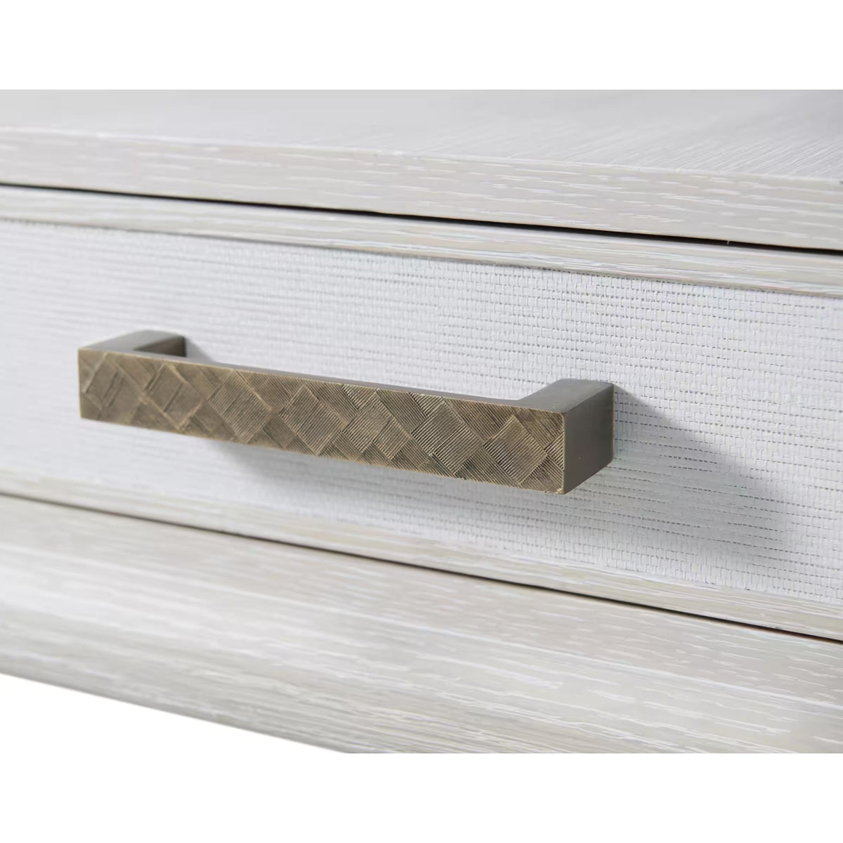 Flagler Side Table with Wallpaper Drawer Front by Theodore Alexander
