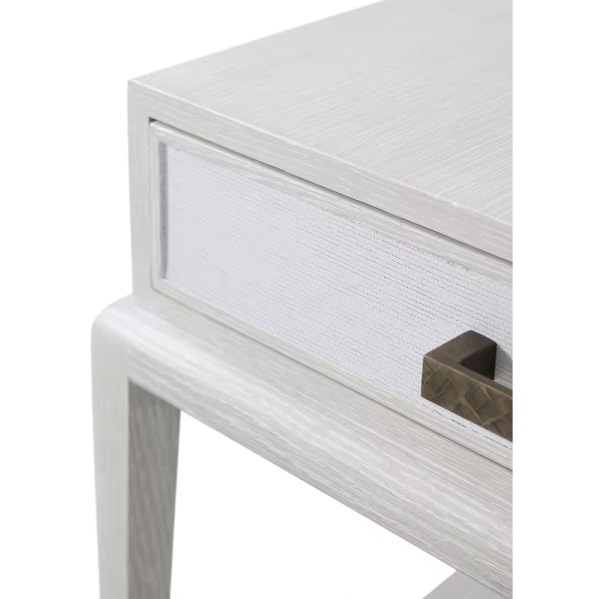 Flagler Side Table with Wallpaper Drawer Front by Theodore Alexander