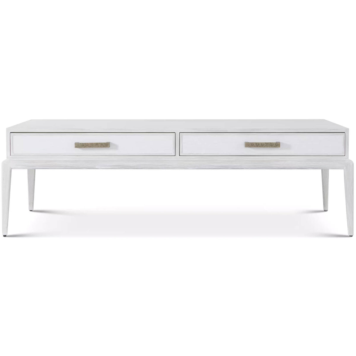 Singer Coffee Table with Wallpaper Drawer Fronts by Theodore Alexander