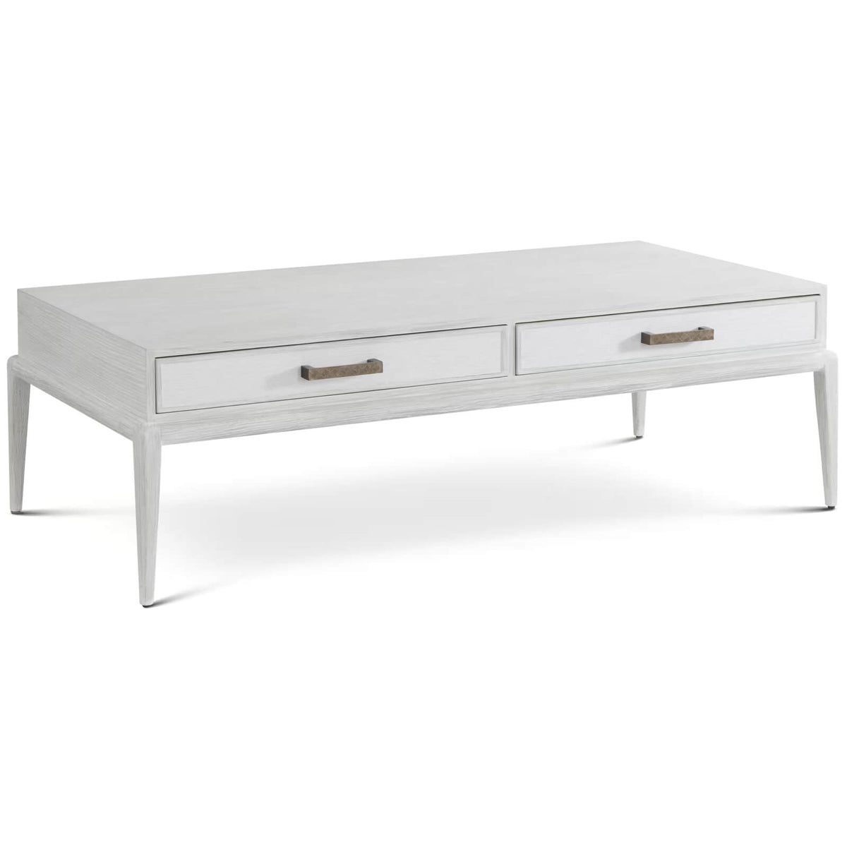 Singer Coffee Table with Wallpaper Drawer Fronts by Theodore Alexander