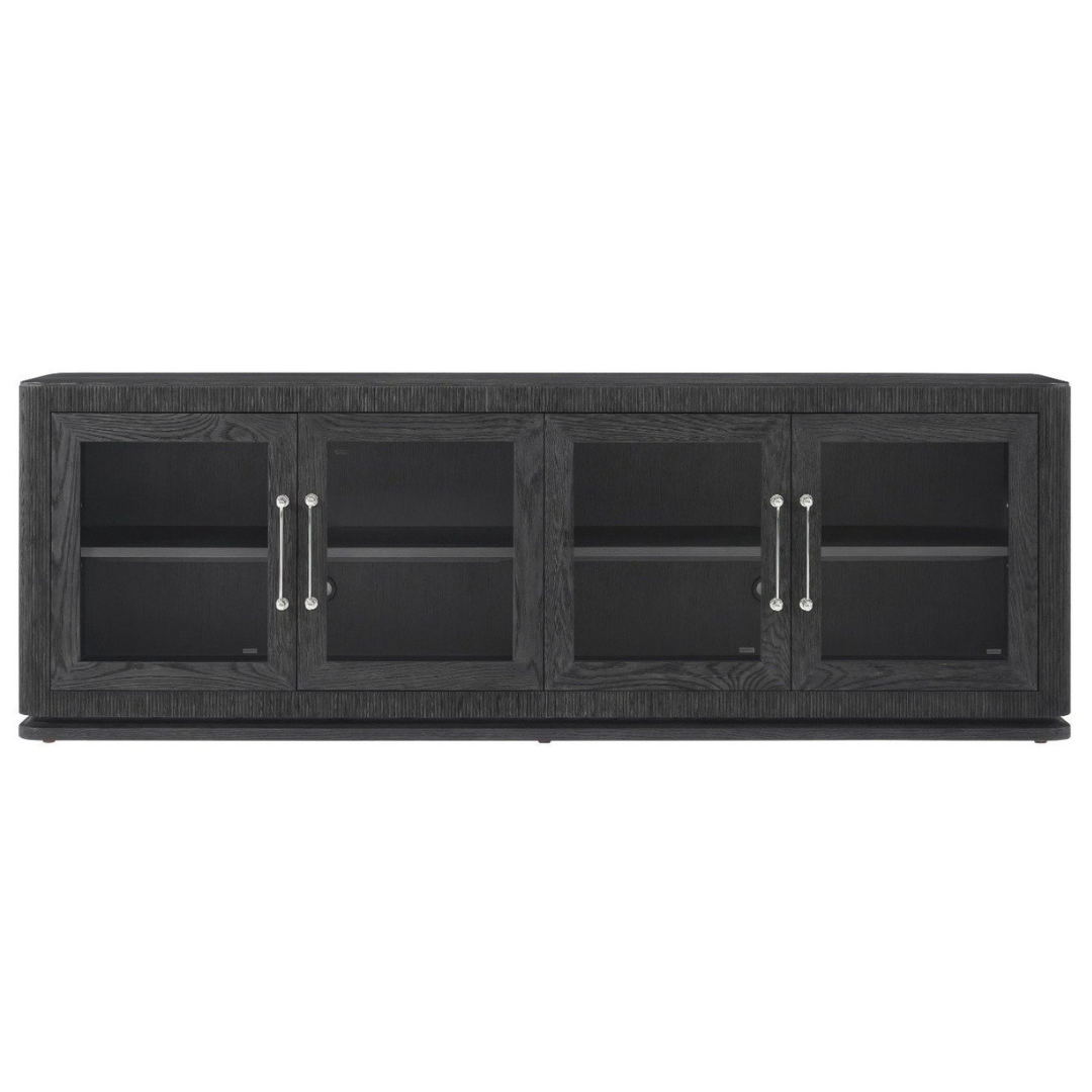 Horizon Media Cabinet in Carbon Finish by Theodore Alexander