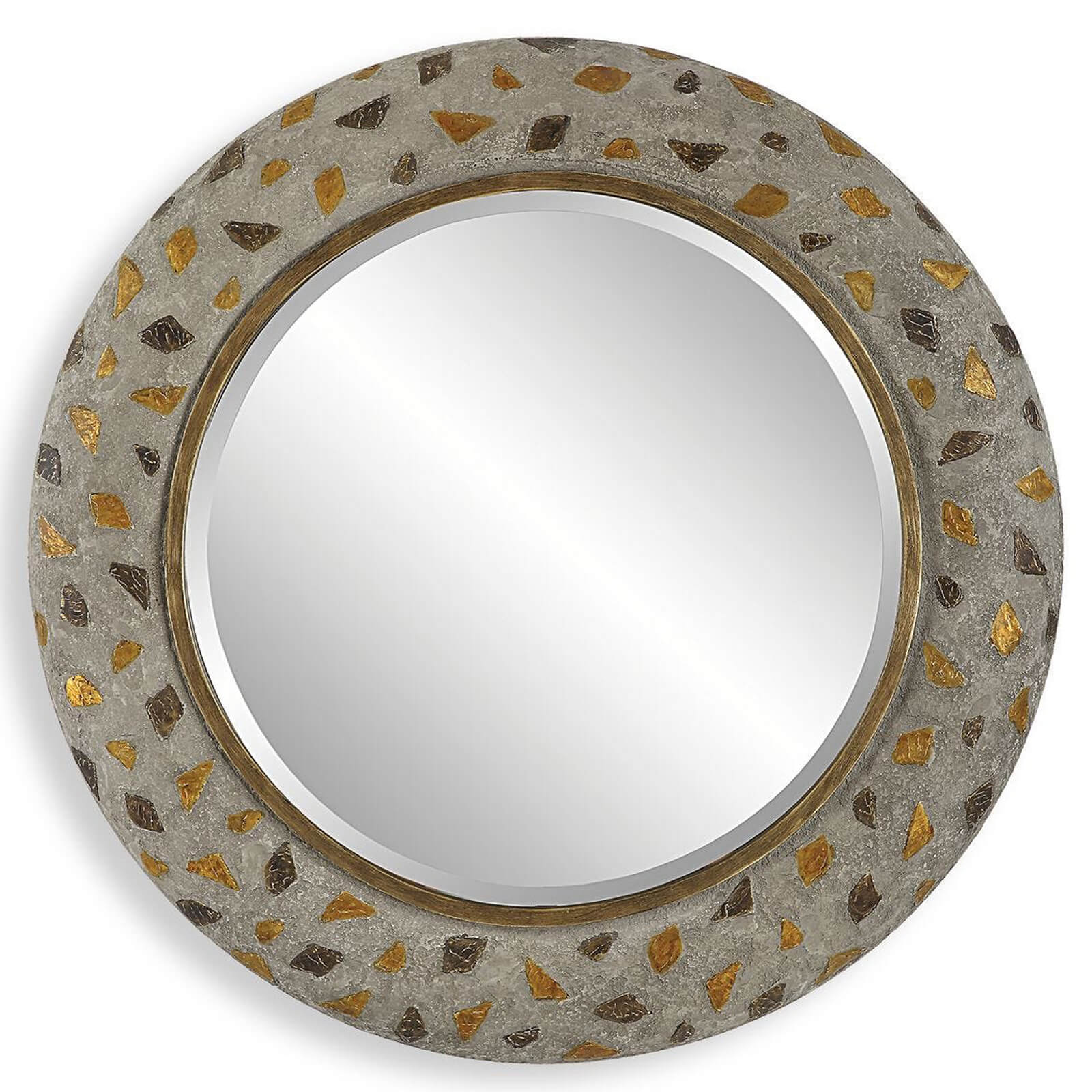 Copper Terrazzo Round Mirror by Uttermost
