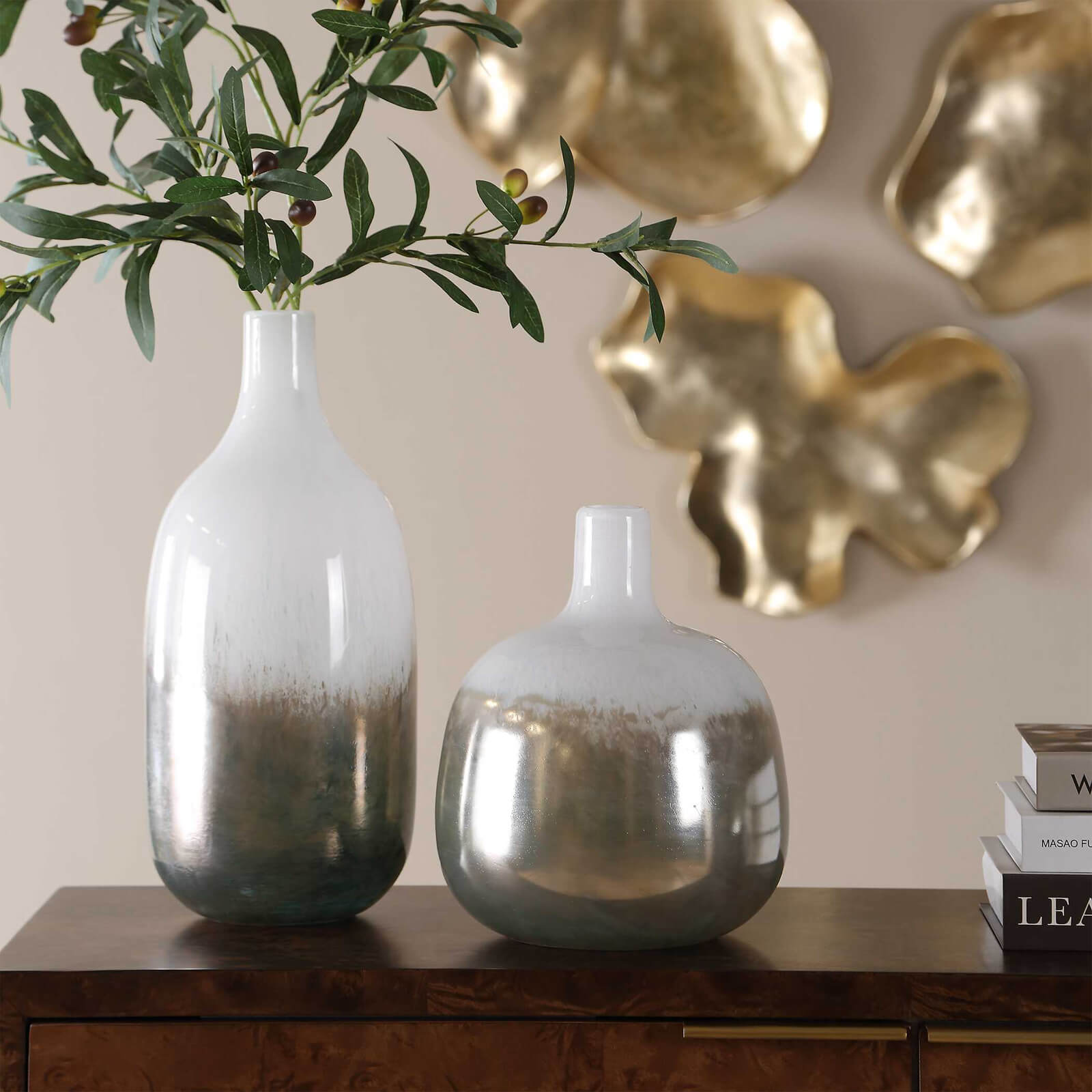 Cardoni Smoke Vases - Set of 2 by Uttermost