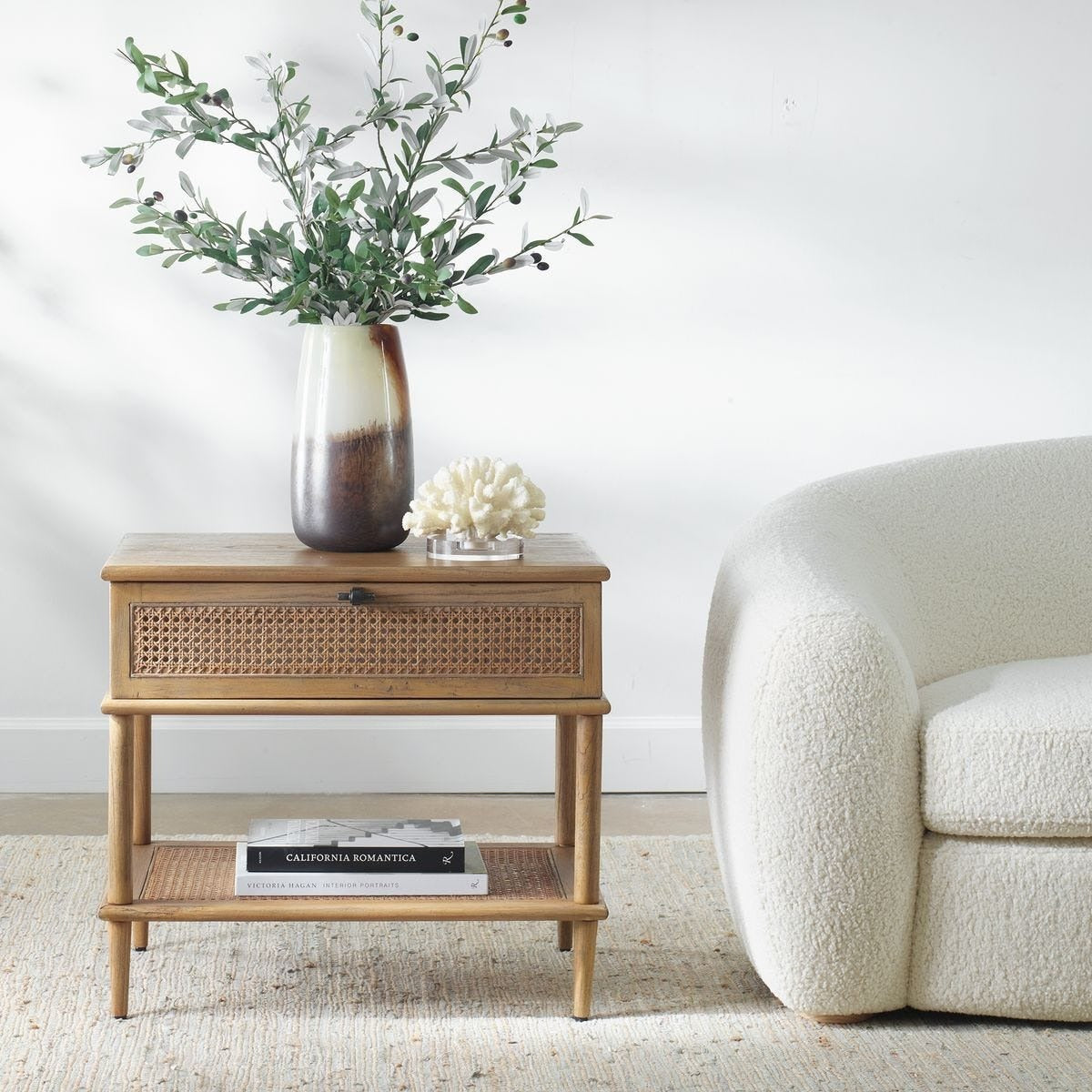 Coast Natural Rattan Side Table by Uttermost