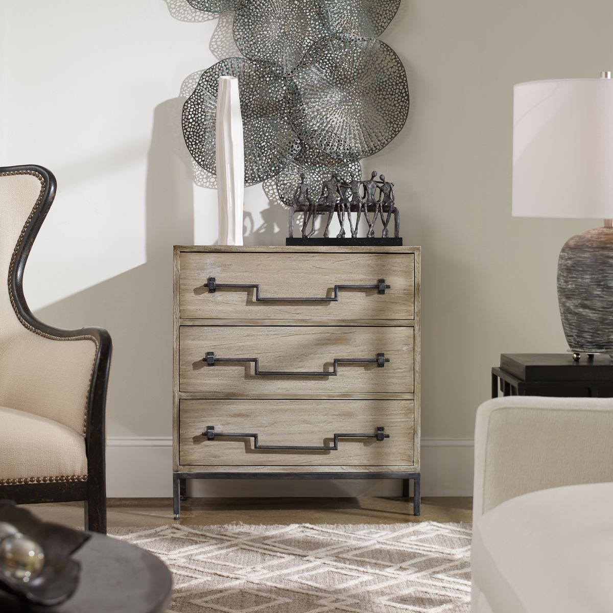Jory Aged Ivory Accent Chest by Uttermost