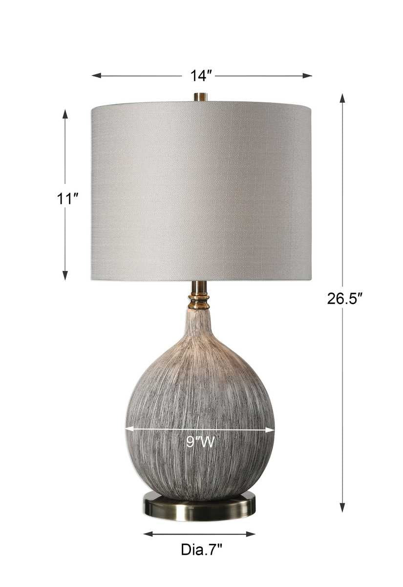 Hedera Textured Ivory Table Lamp by Uttermost