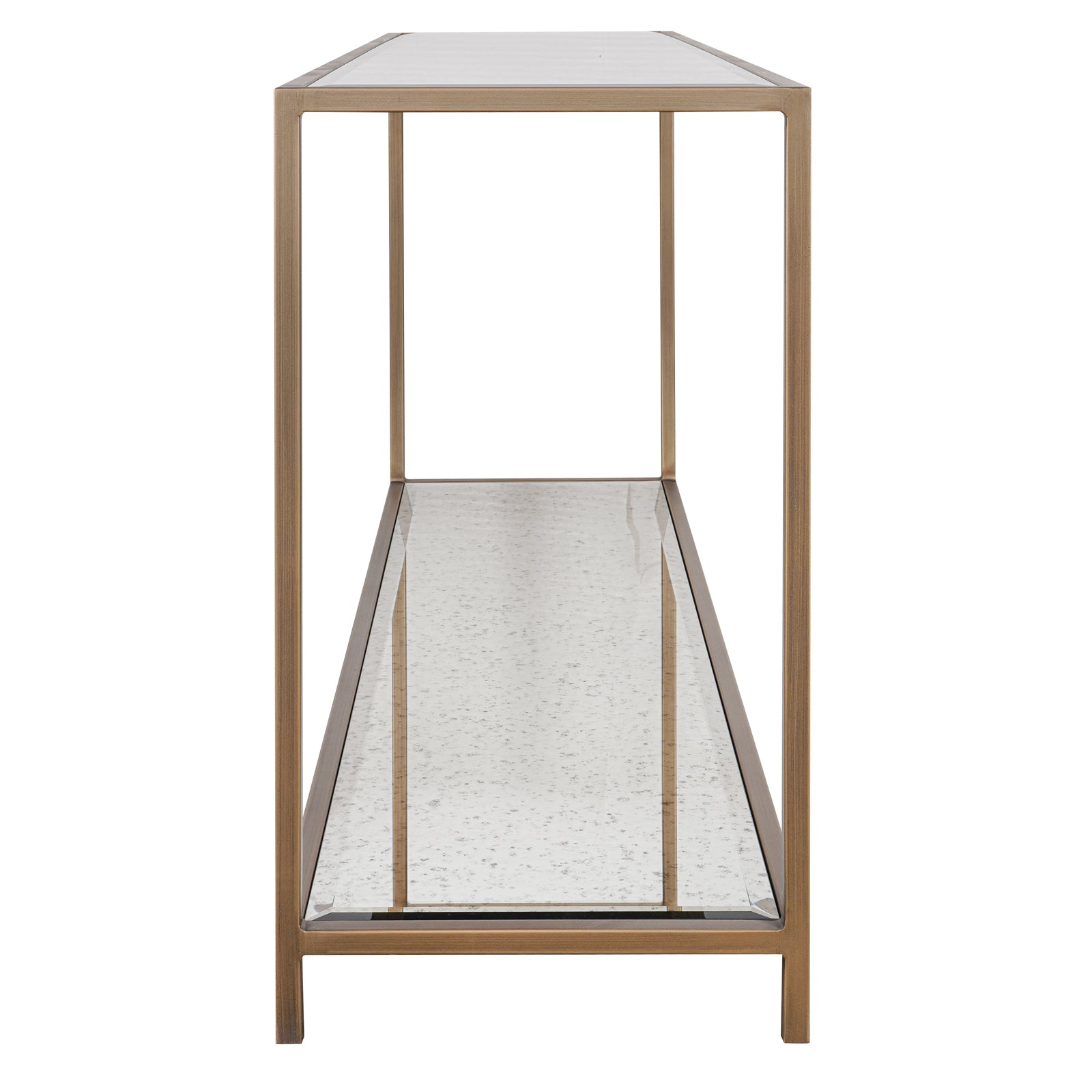 Upton Console Table in Antique Brass by Keiichi