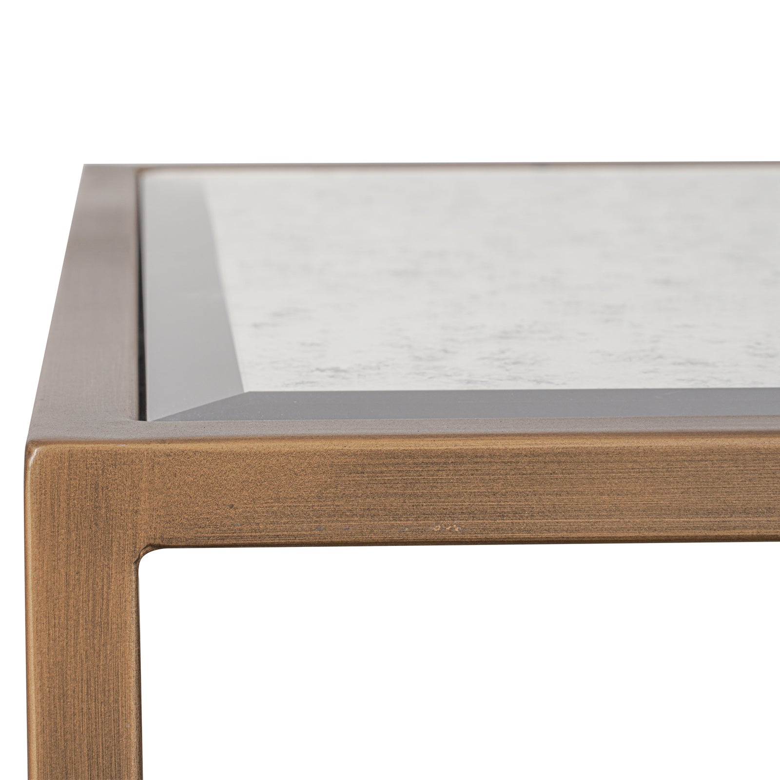 Upton Side Table in Antique Brass by Keiichi