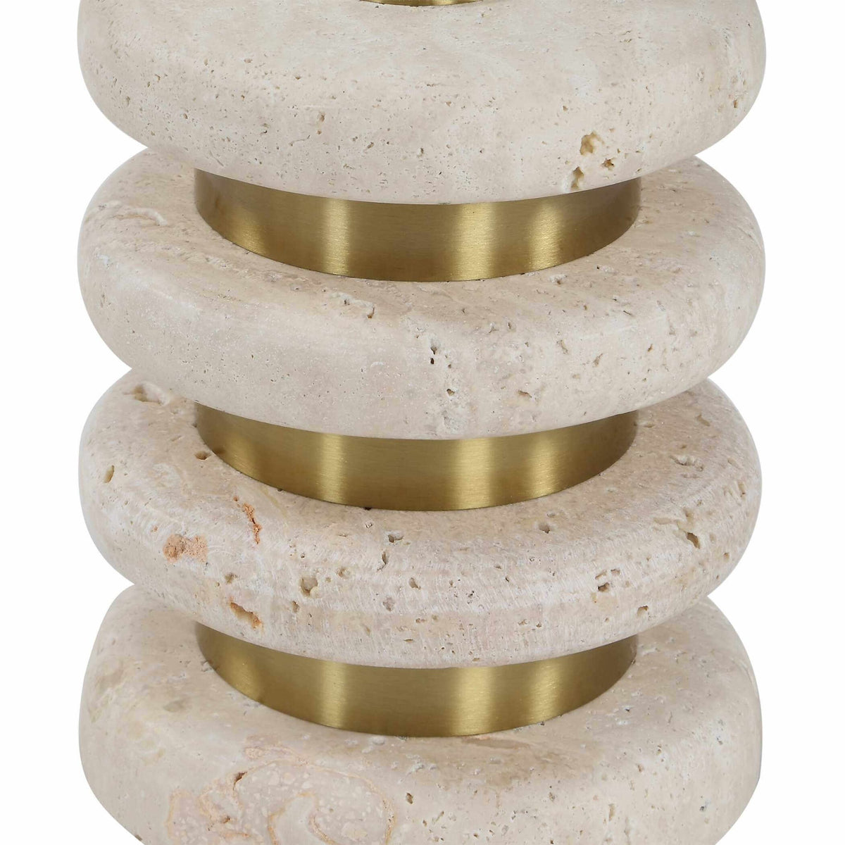 Adames Travertine Drink Table Uttermost