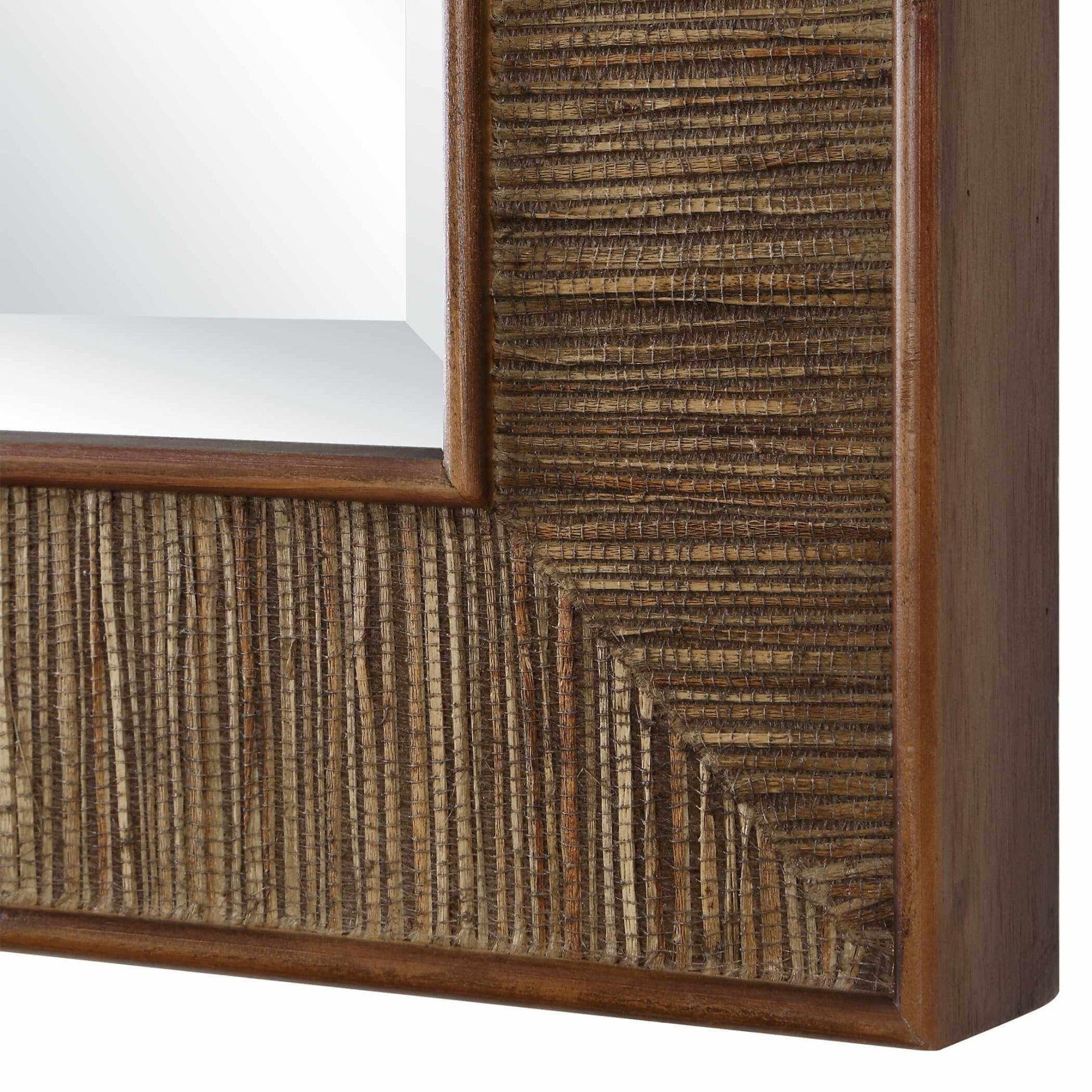 Aldous Walnut Rectangular Mirror by Uttermost