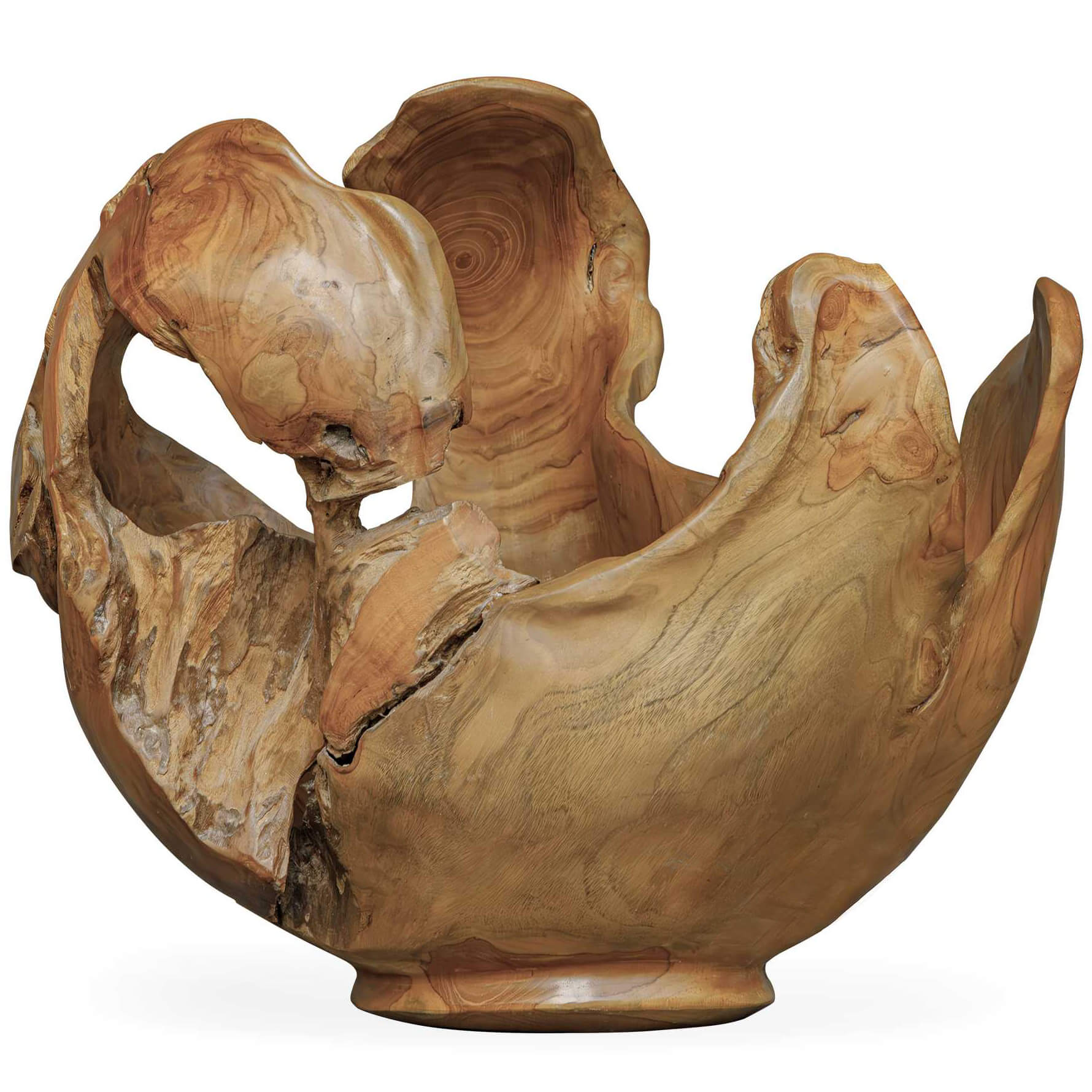 Arbor Crest Indoor-Outdoor Teak Bowl by Uttermost