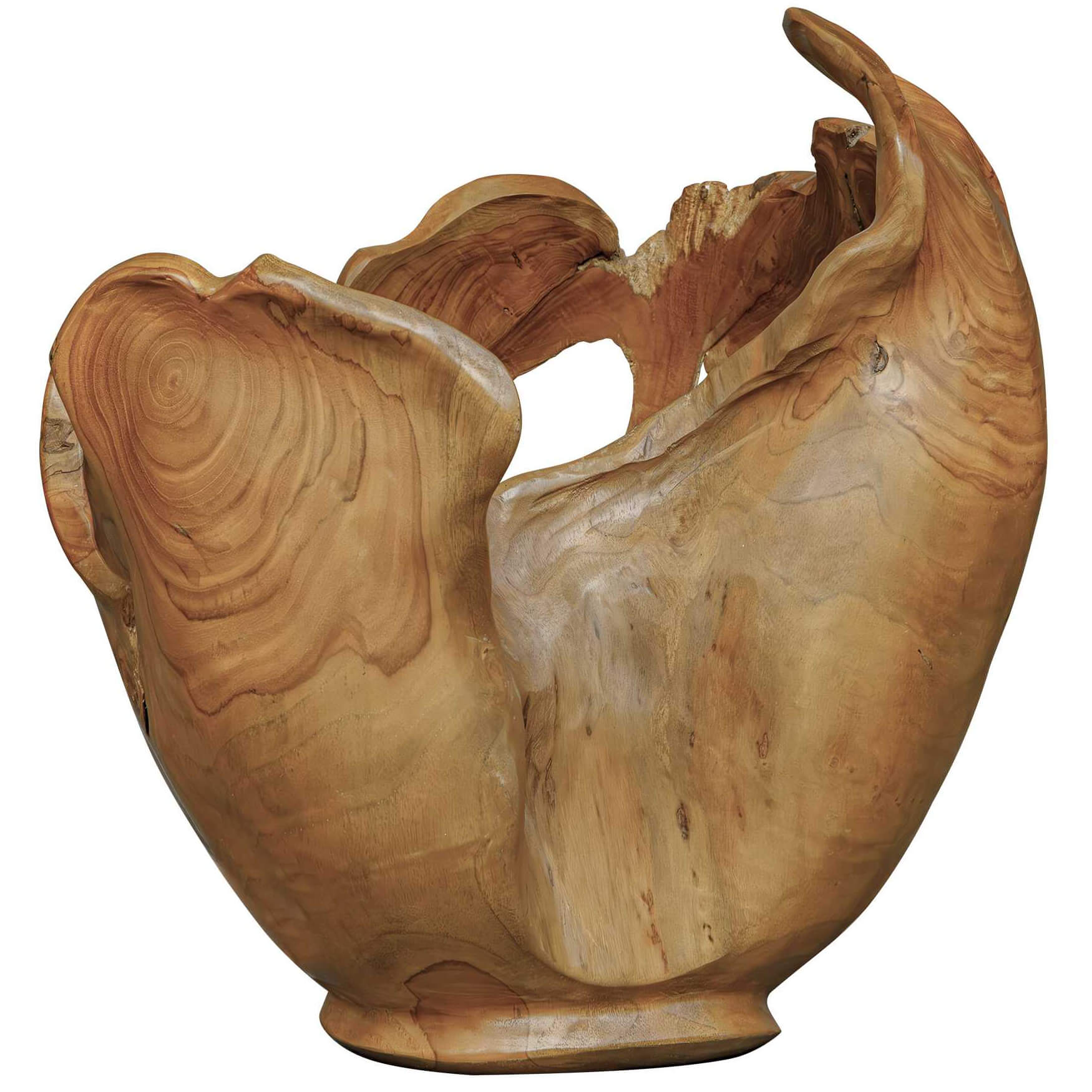 Arbor Crest Indoor-Outdoor Teak Bowl by Uttermost