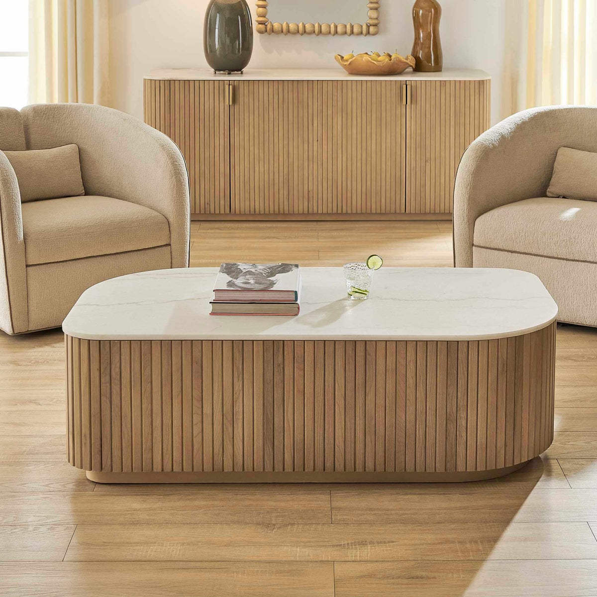 Arik Marble Top Coffee Table Uttermost