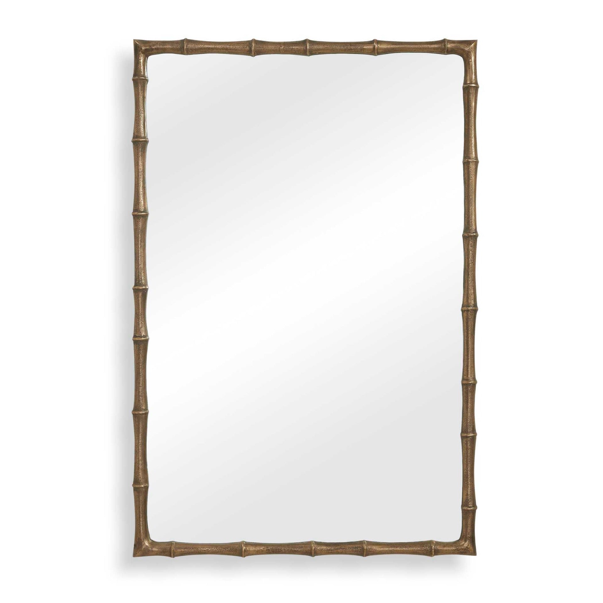 Brass Bamboo Rectangle Mirror by Uttermost