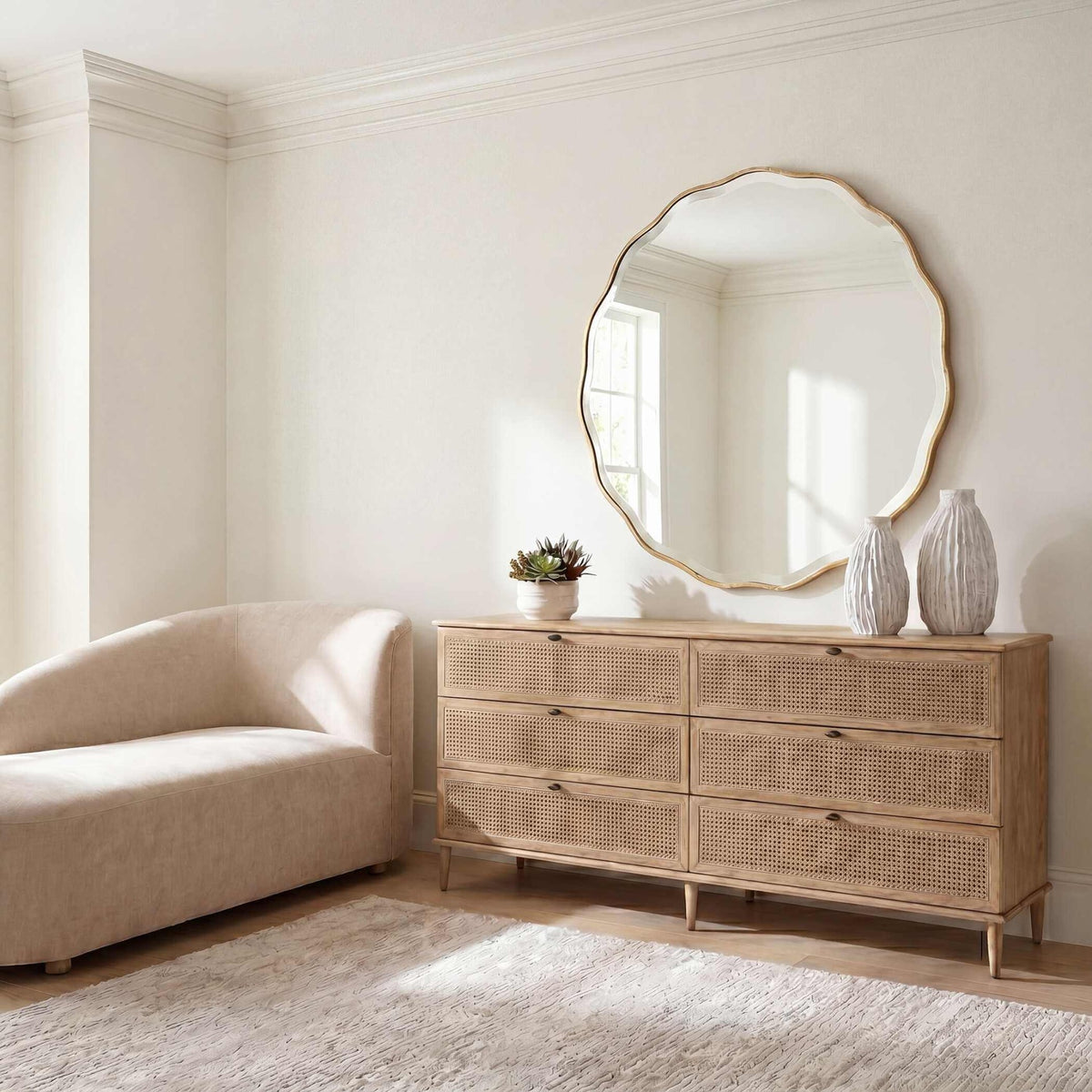 Coast 6 Drawer Rattan Chest of Drawers by Uttermost