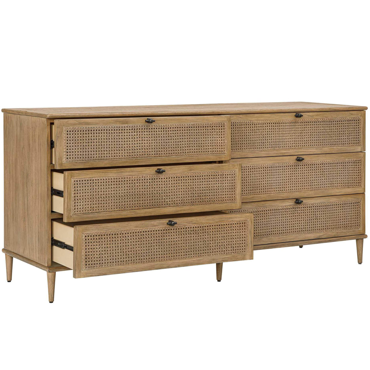 Coast 6 Drawer Rattan Chest of Drawers Uttermost