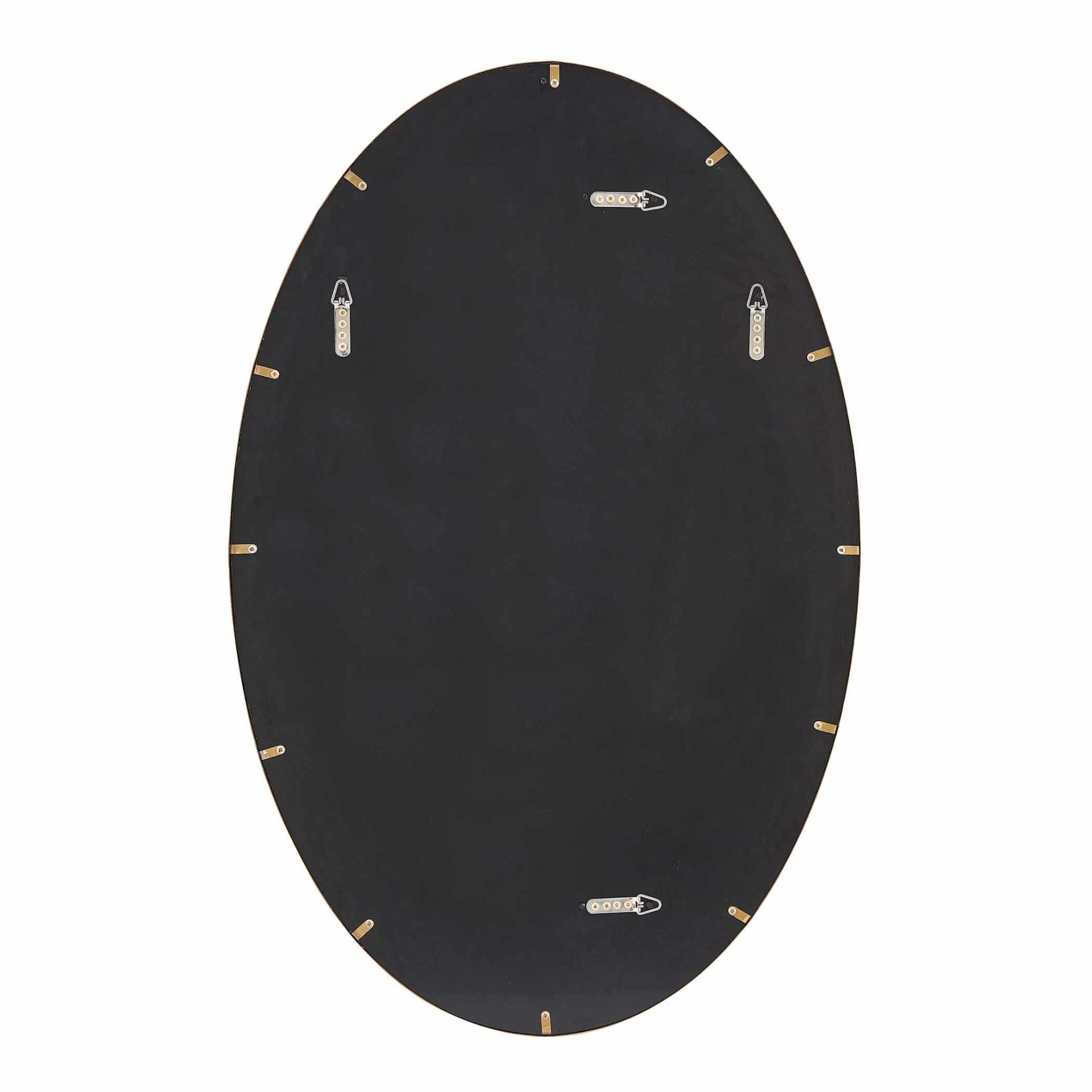 Elstree Antique Brass Oval Mirror by Uttermost